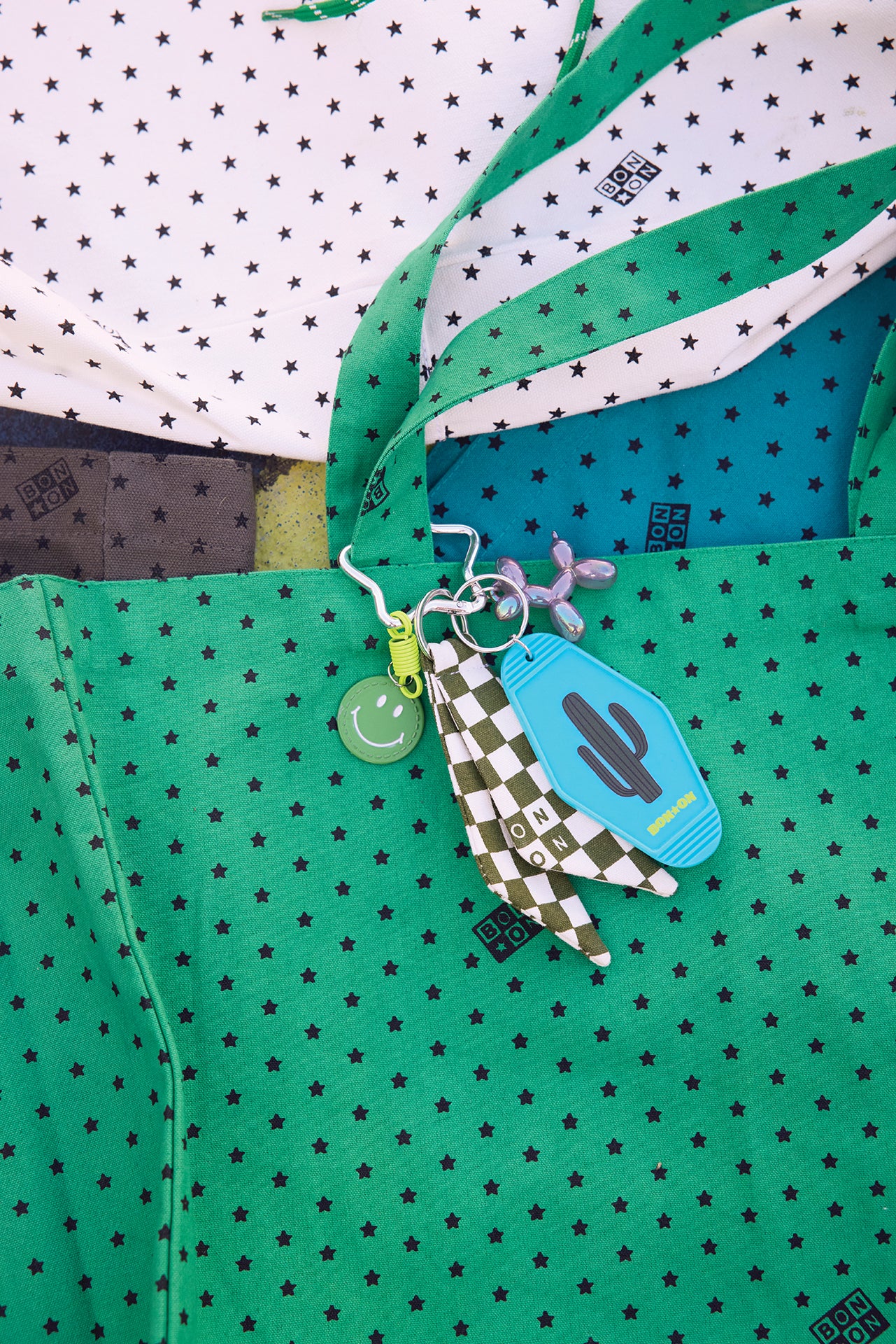 Porte-clés - Grigri Damier Cactus - Image 2
