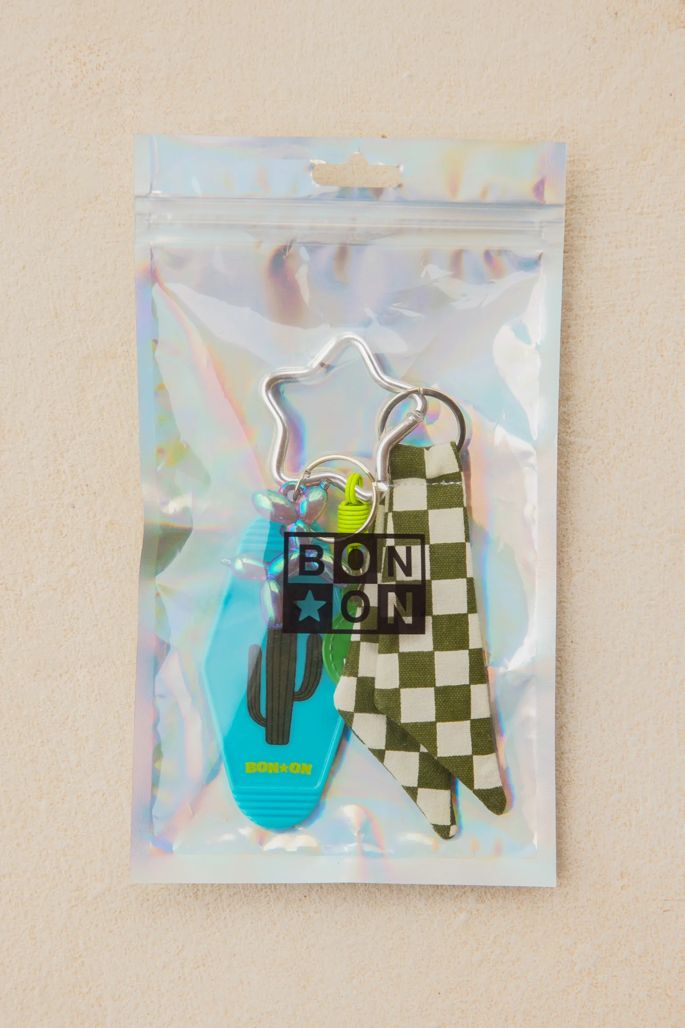 Porte-clés - Grigri Damier Cactus - Image 4