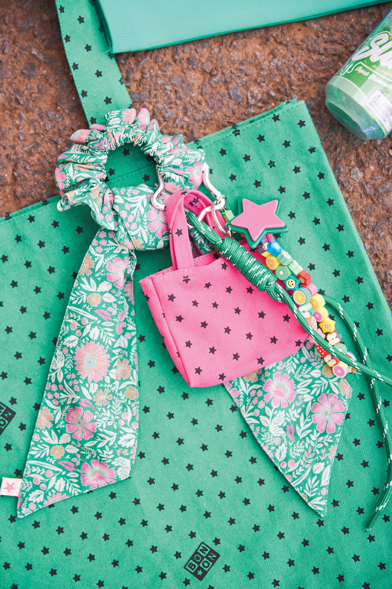 Porte-clés - Grigri Cabas Rose Blush