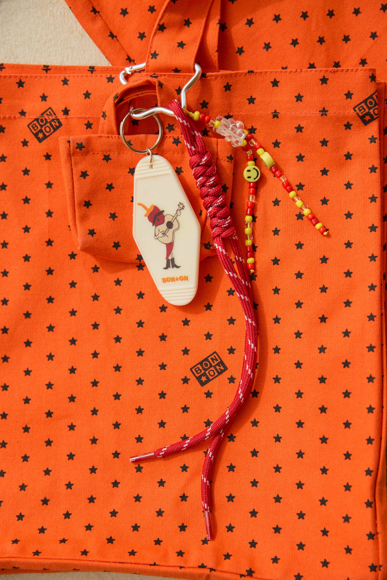 Porte-clés - Grigri Cabas Orange Vif - Image 3