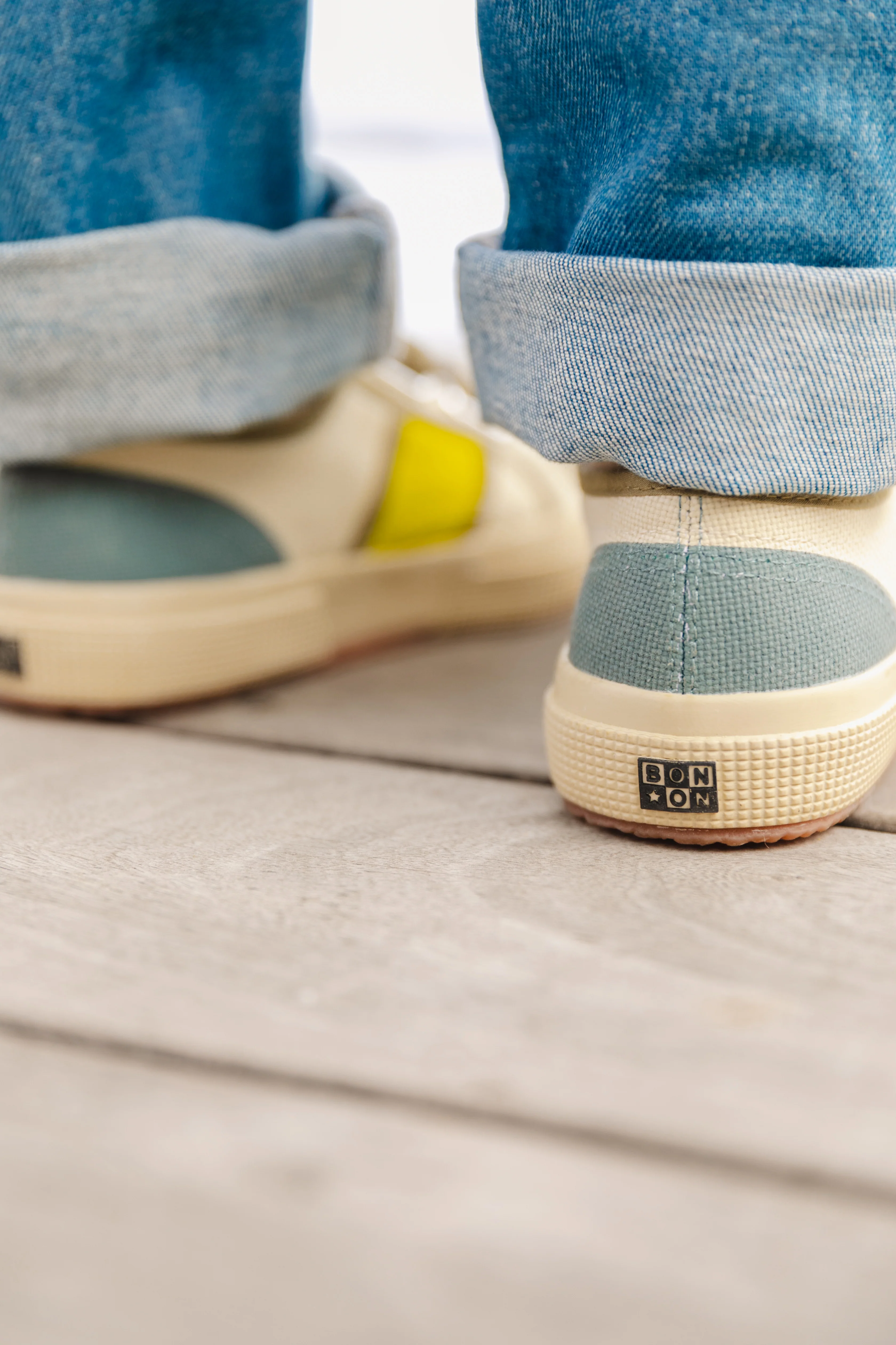 Baskets - vertes coton Bonton x Superga - Image 4