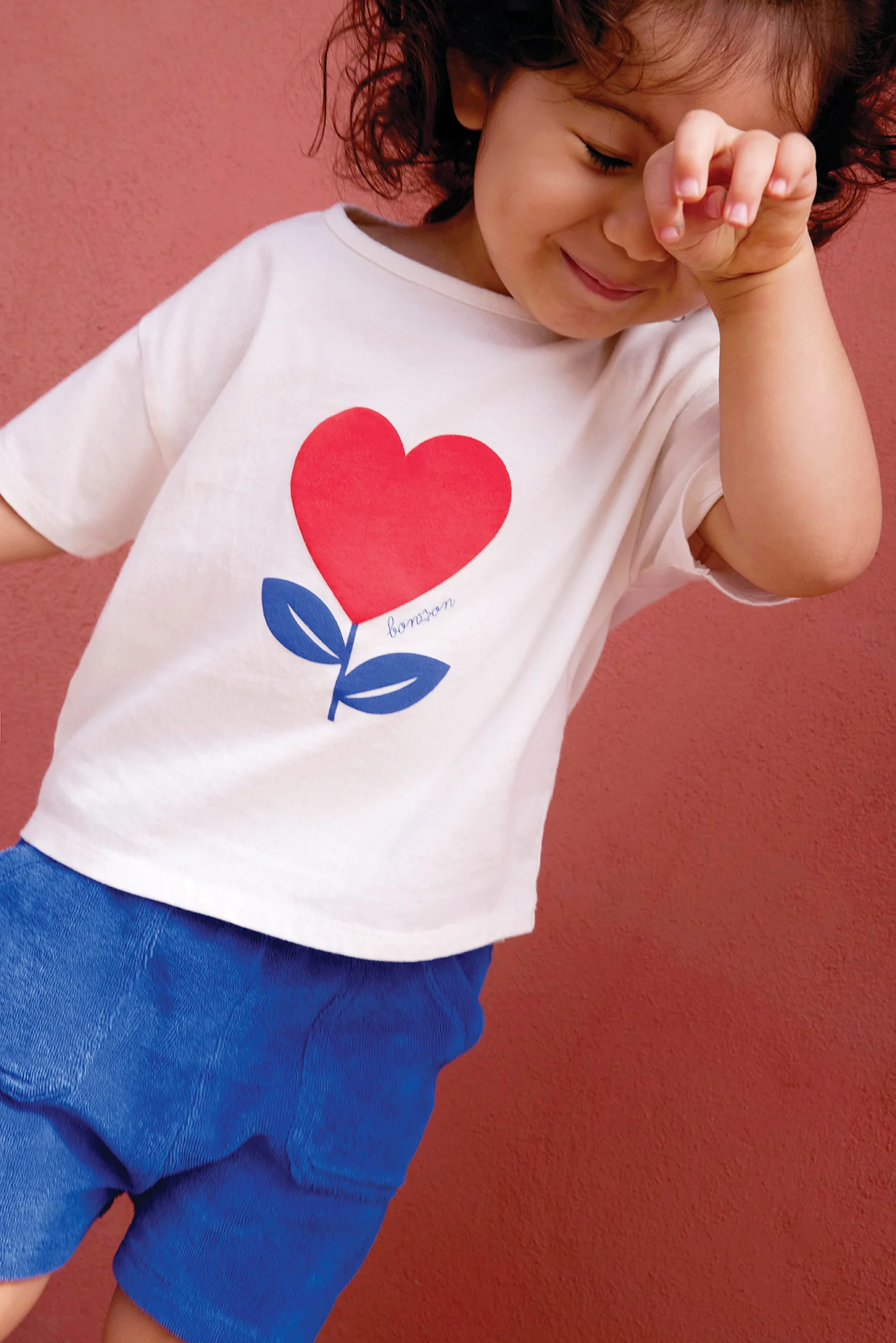 T-Shirt - Livo Coeur Ecru Bonton