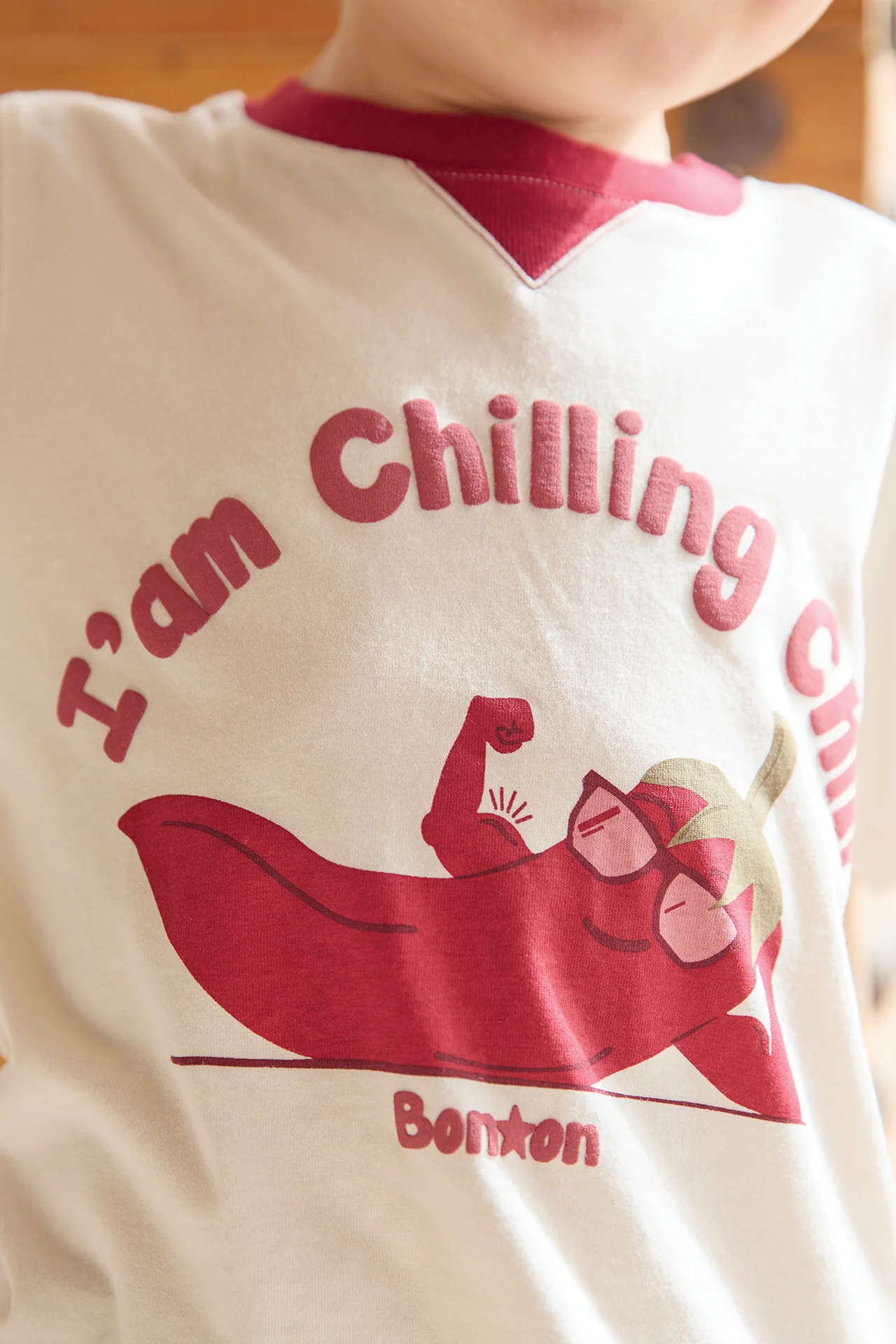 T-Shirt - Lodestie Chili Ecru Bonton - Image 3
