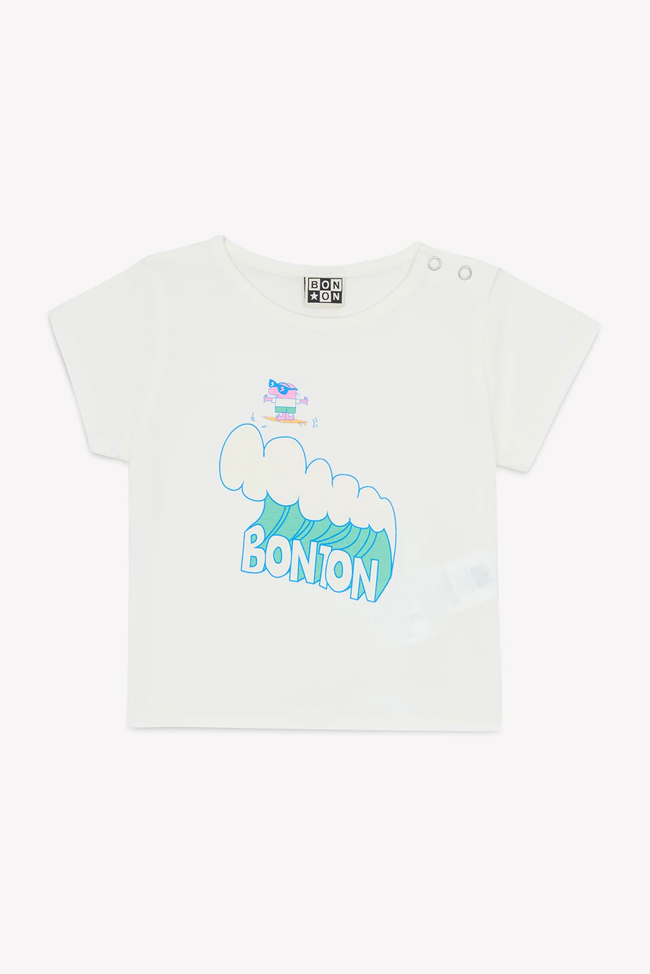 T-Shirt - Tuba Wave Ecru Bonton - Image 4