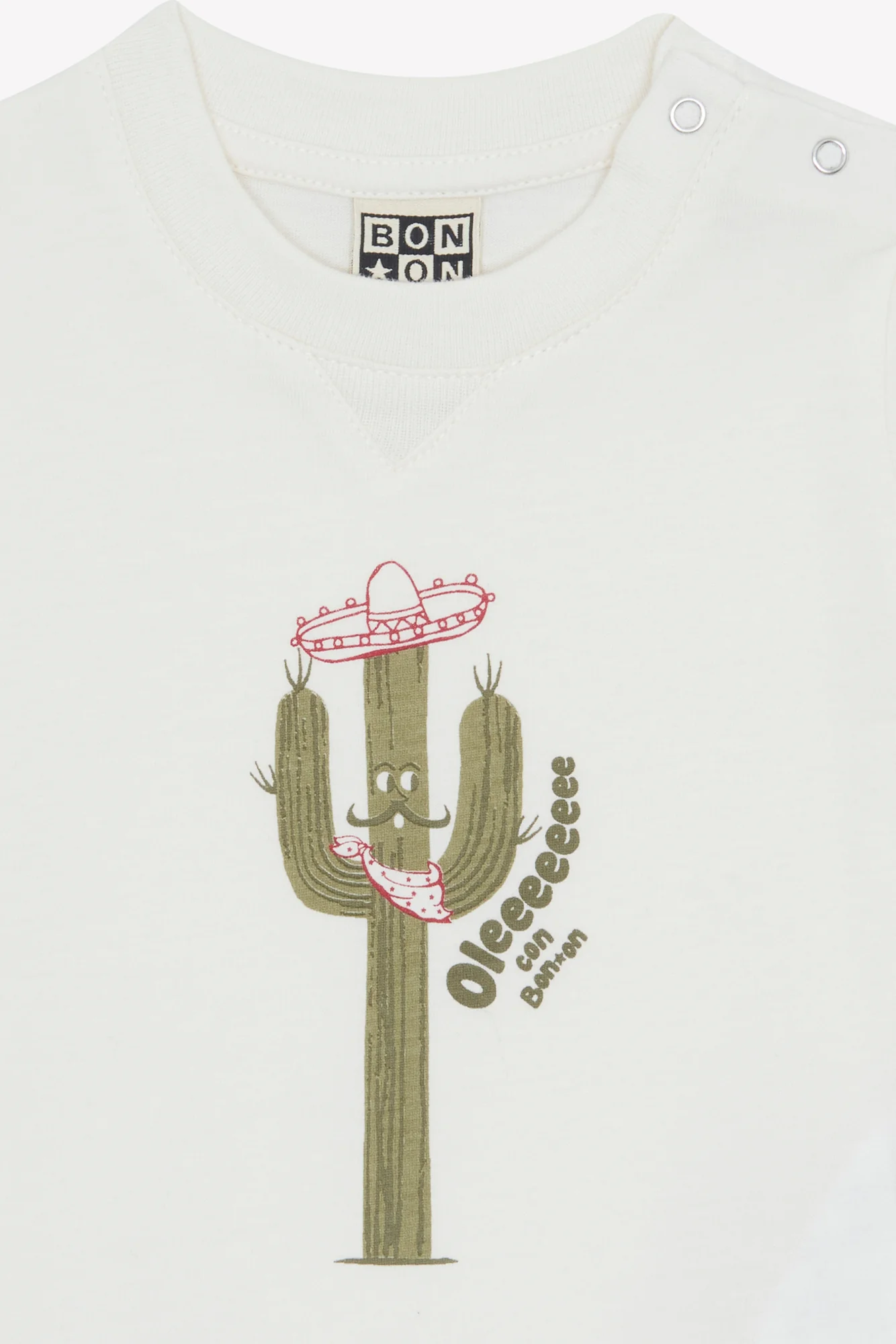 T-Shirt - Lodestie Olee Ecru Bonton - Image 2