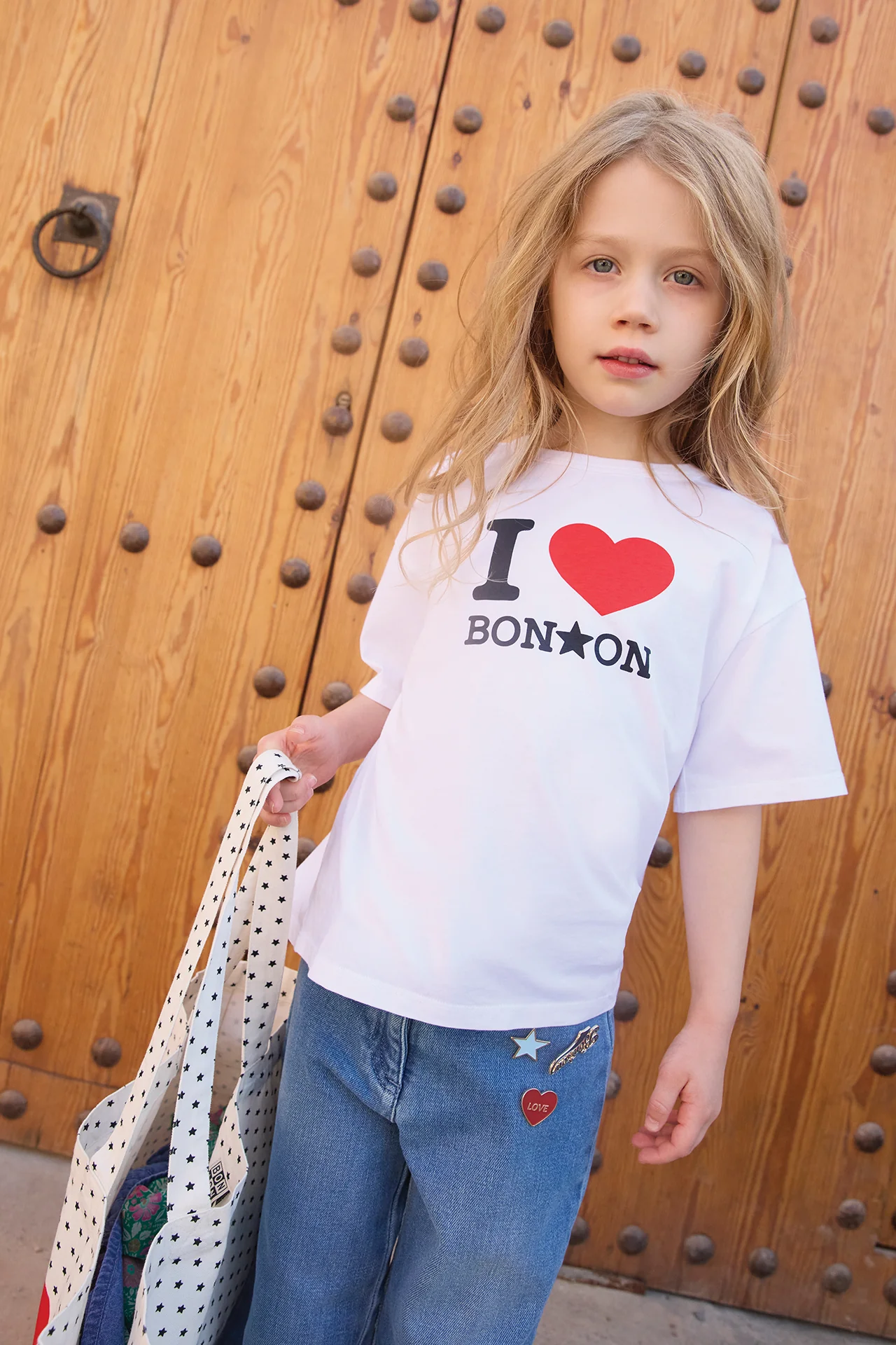 T-shirt - Livio blanc I love Bonton - Image 2