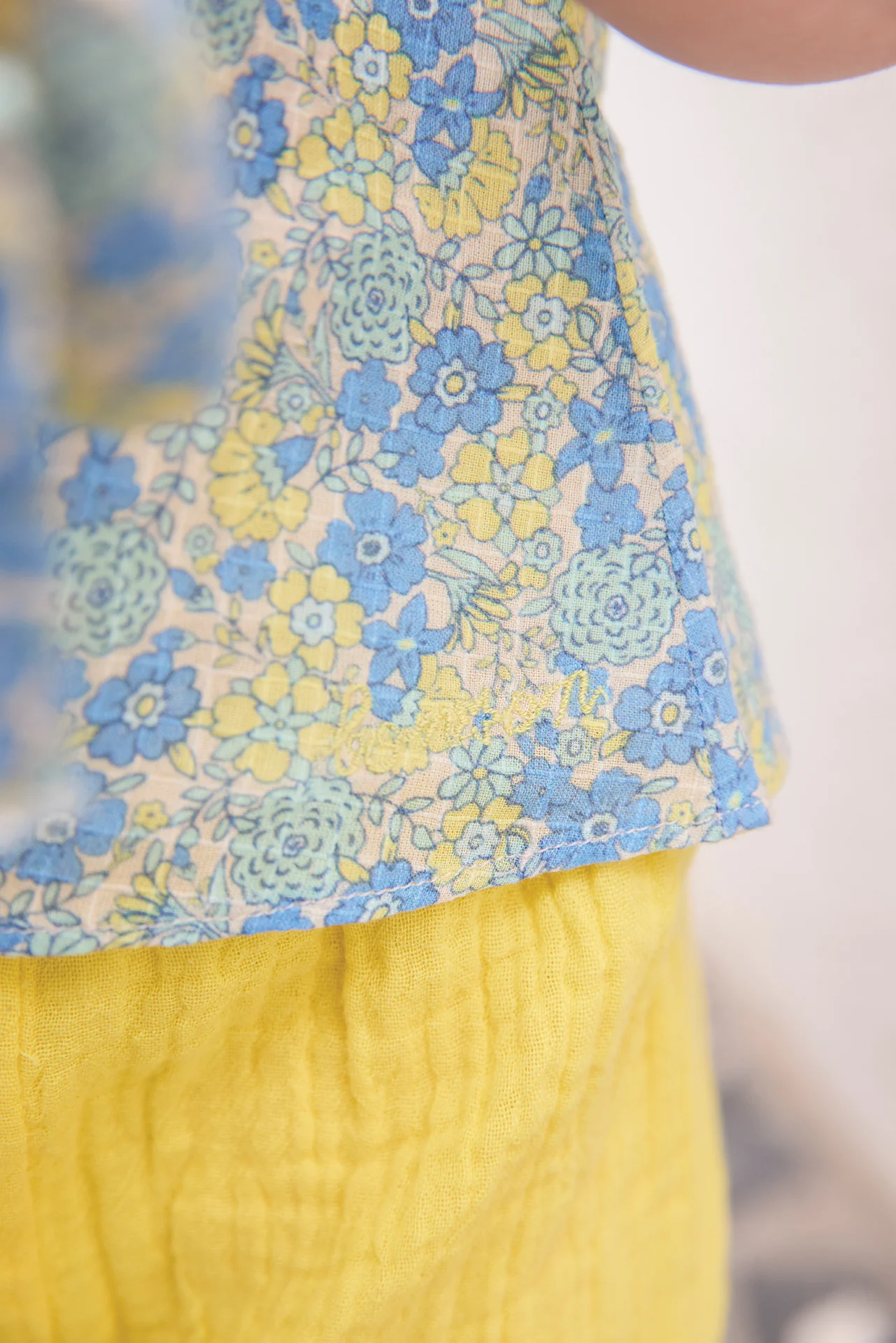 Chemise - Aria Fleurs Vintage Bleu - Image 6