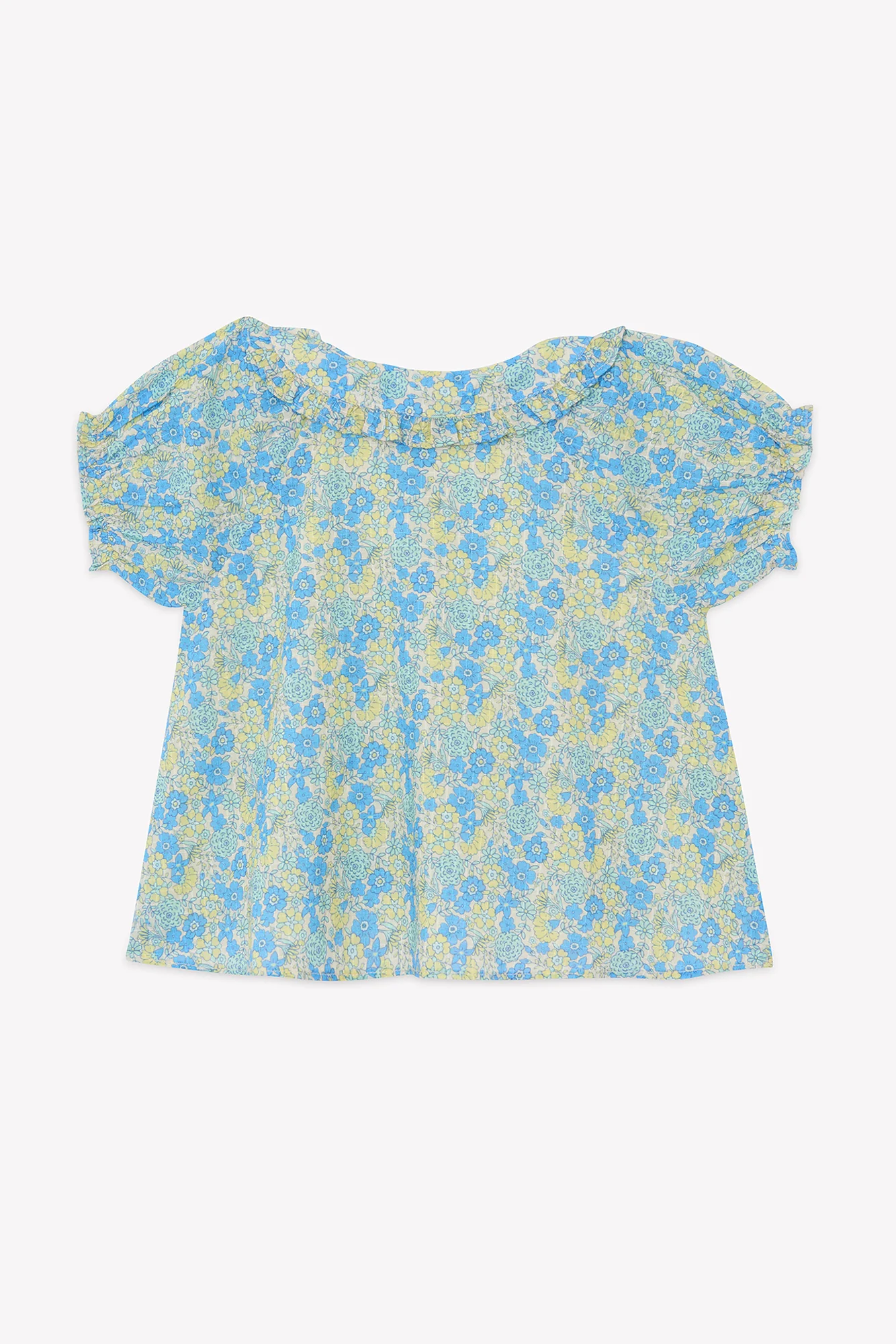 Chemise - Aria Fleurs Vintage Bleu - Image 9