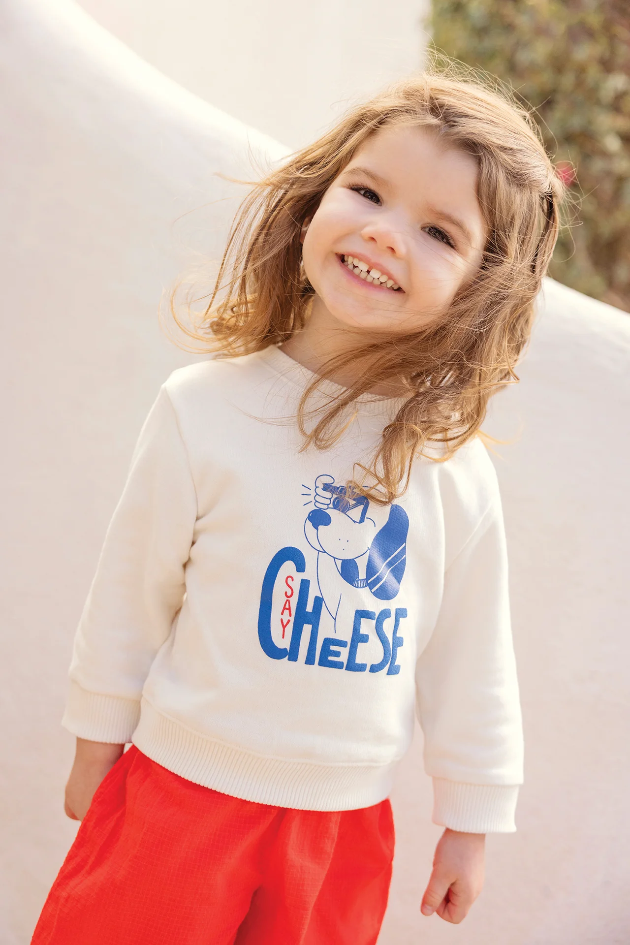 Sweat - Smily Saycheese Ecru Bonton
