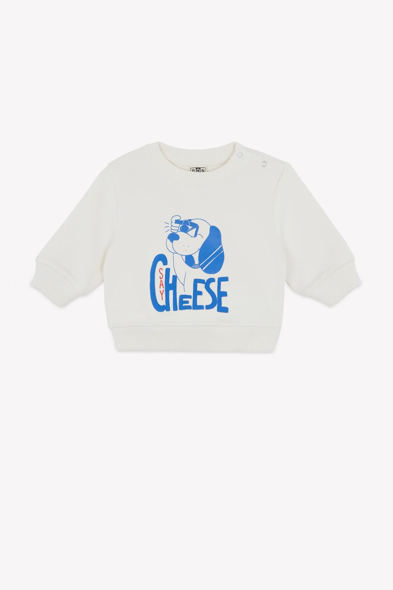 Sweat - Smily Saycheese Ecru Bonton - Image 5