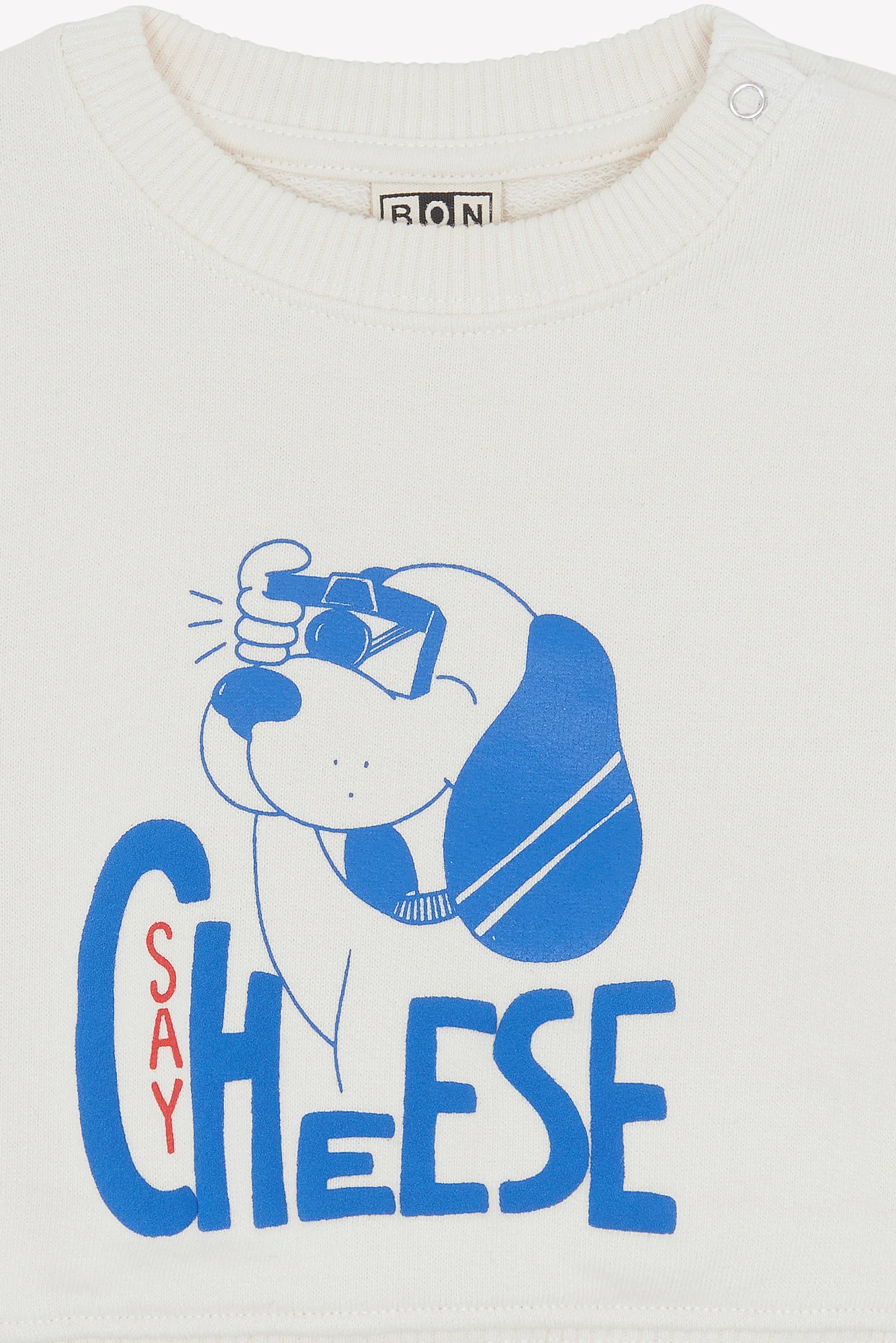 Sweat - Smily Saycheese Ecru Bonton - Image 6