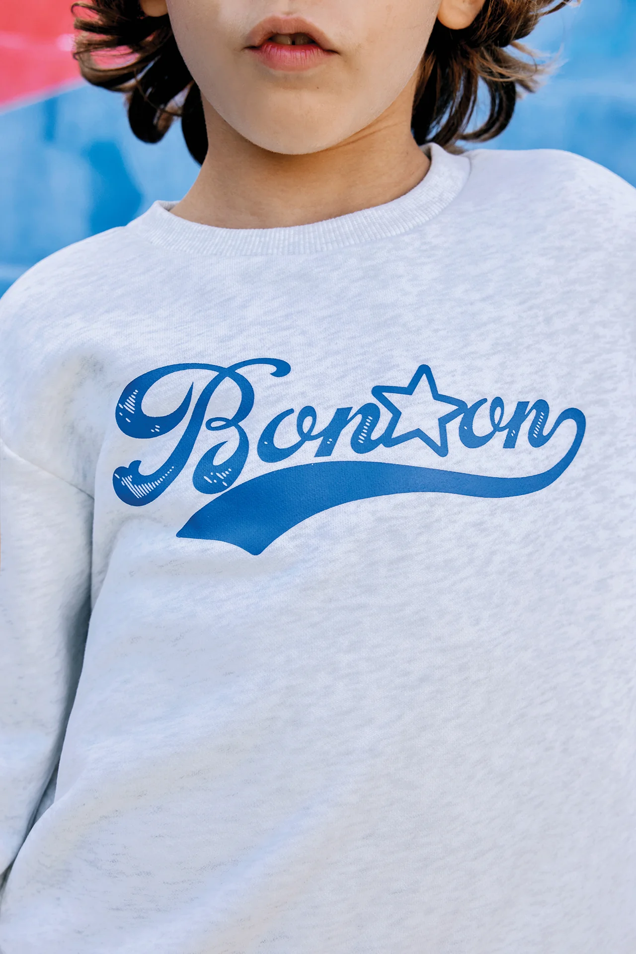 Sweat - Smile Bonton Gris Chine - Image 2