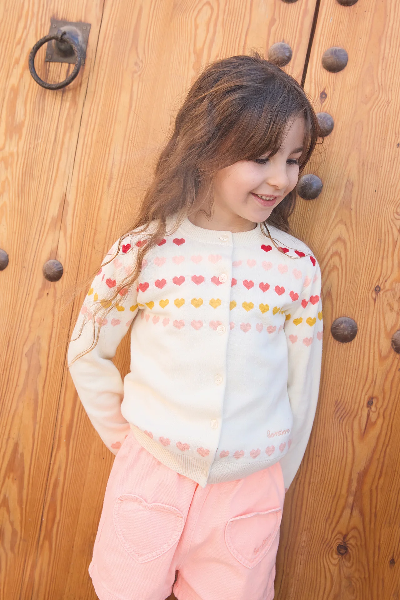 Cardigan - Laligne Ecru Bonton