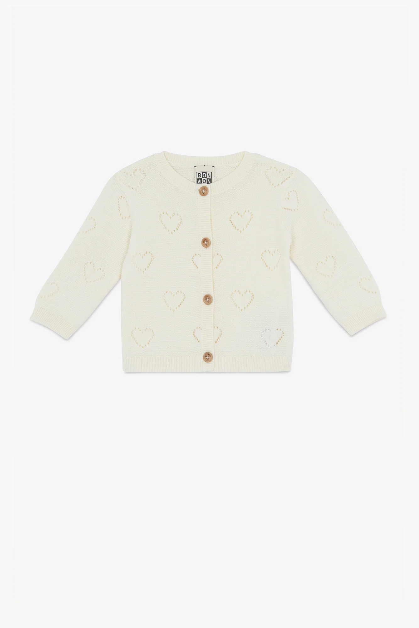 Cardigan - Lilet Coeur Ecru Bonton