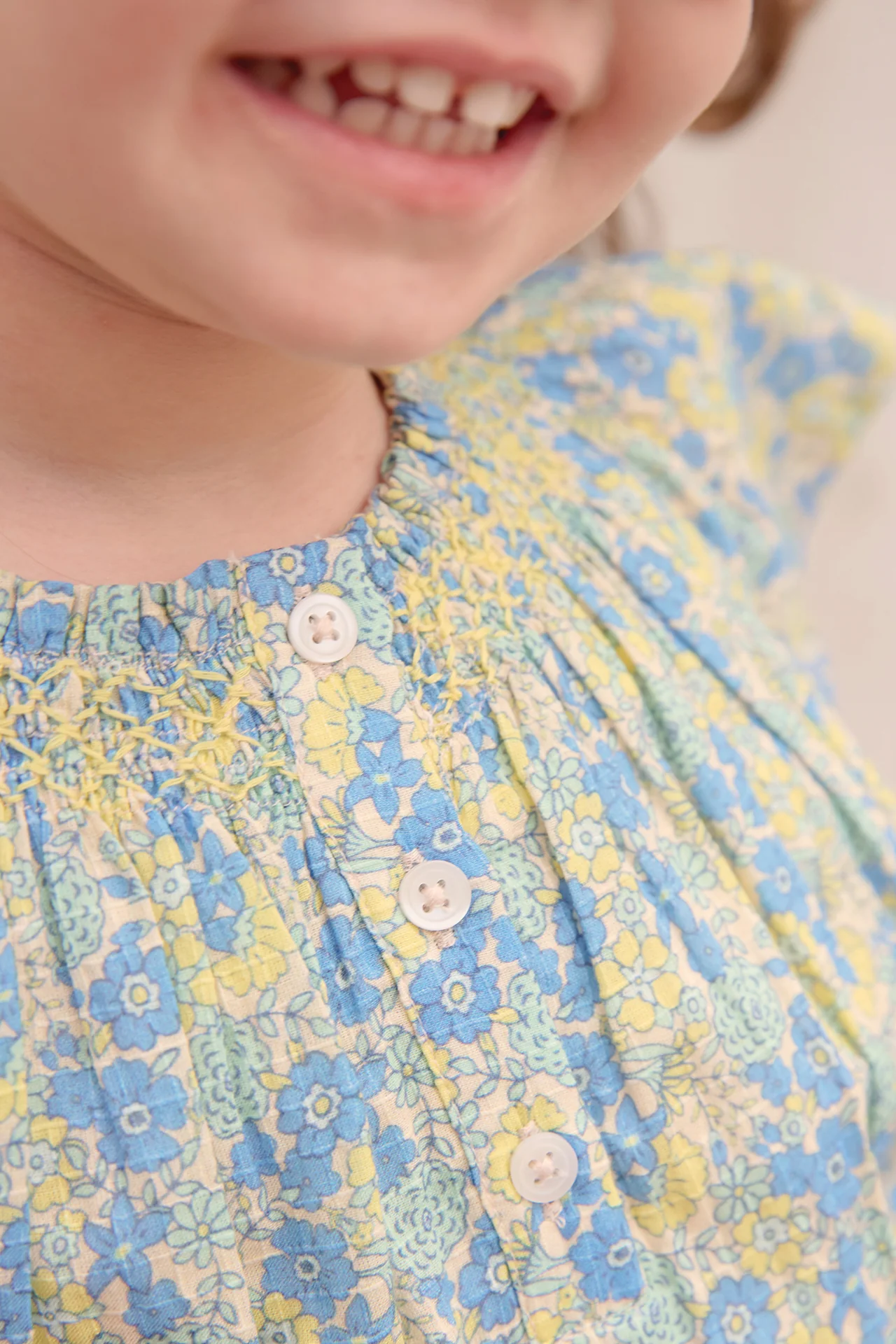 Robe - Noisette Fleur Vintage Bleu - Image 6