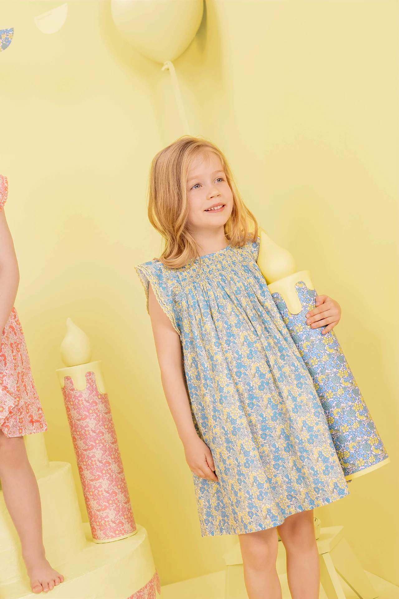 Robe - Léna Fleur Vintage Bleu