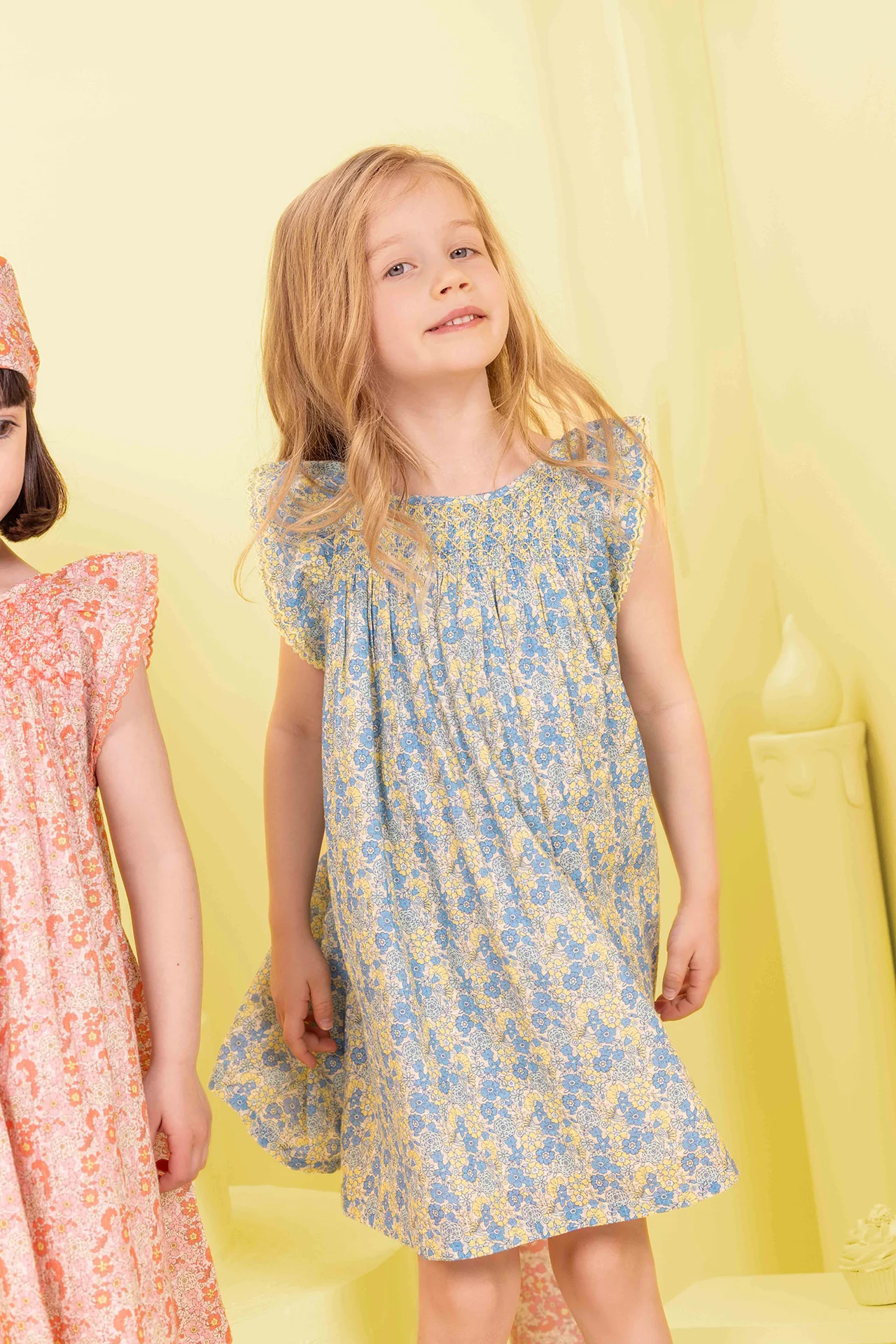 Robe - Léna Fleur Vintage Bleu - Image 2