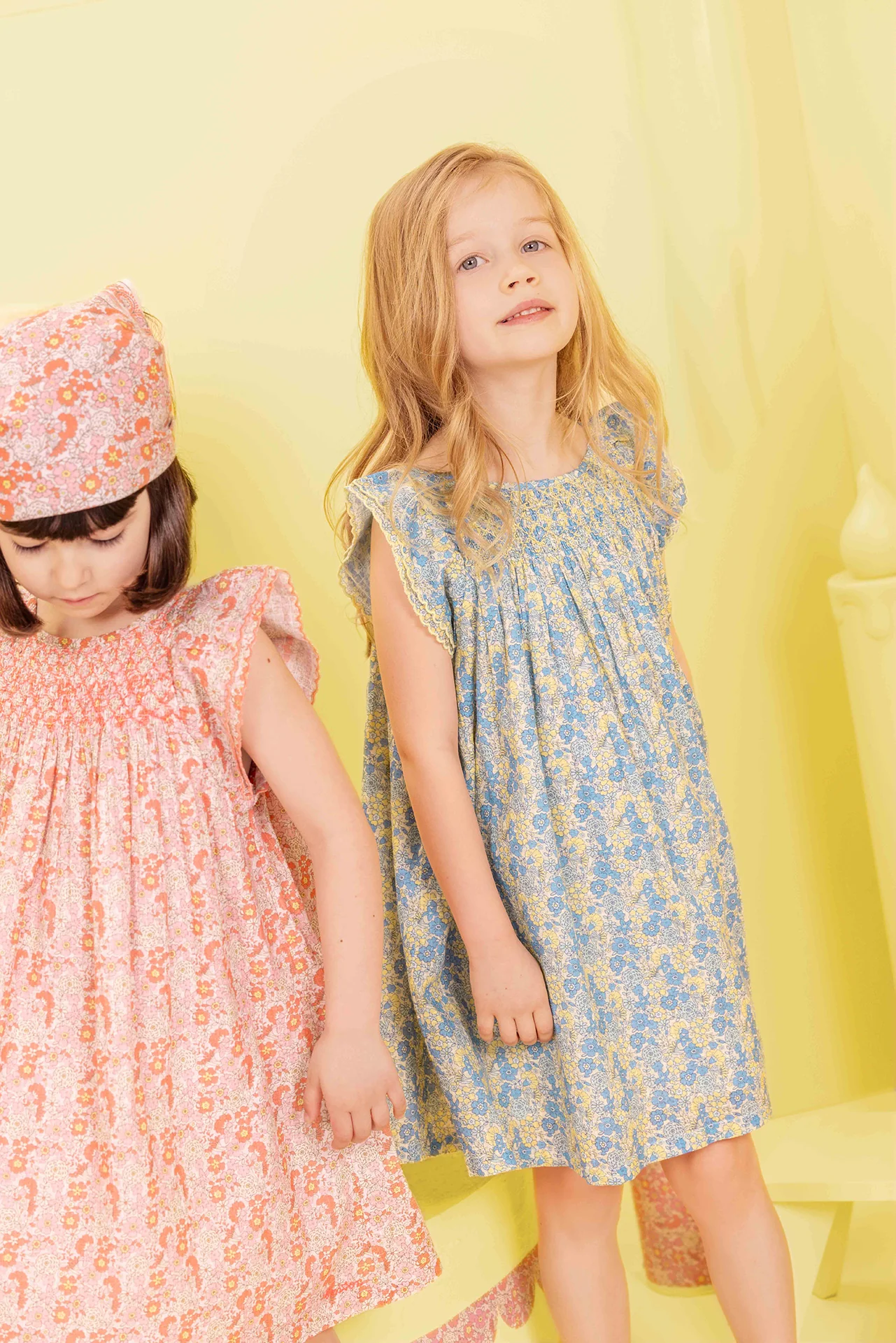 Robe - Léna Fleur Vintage Bleu - Image 3