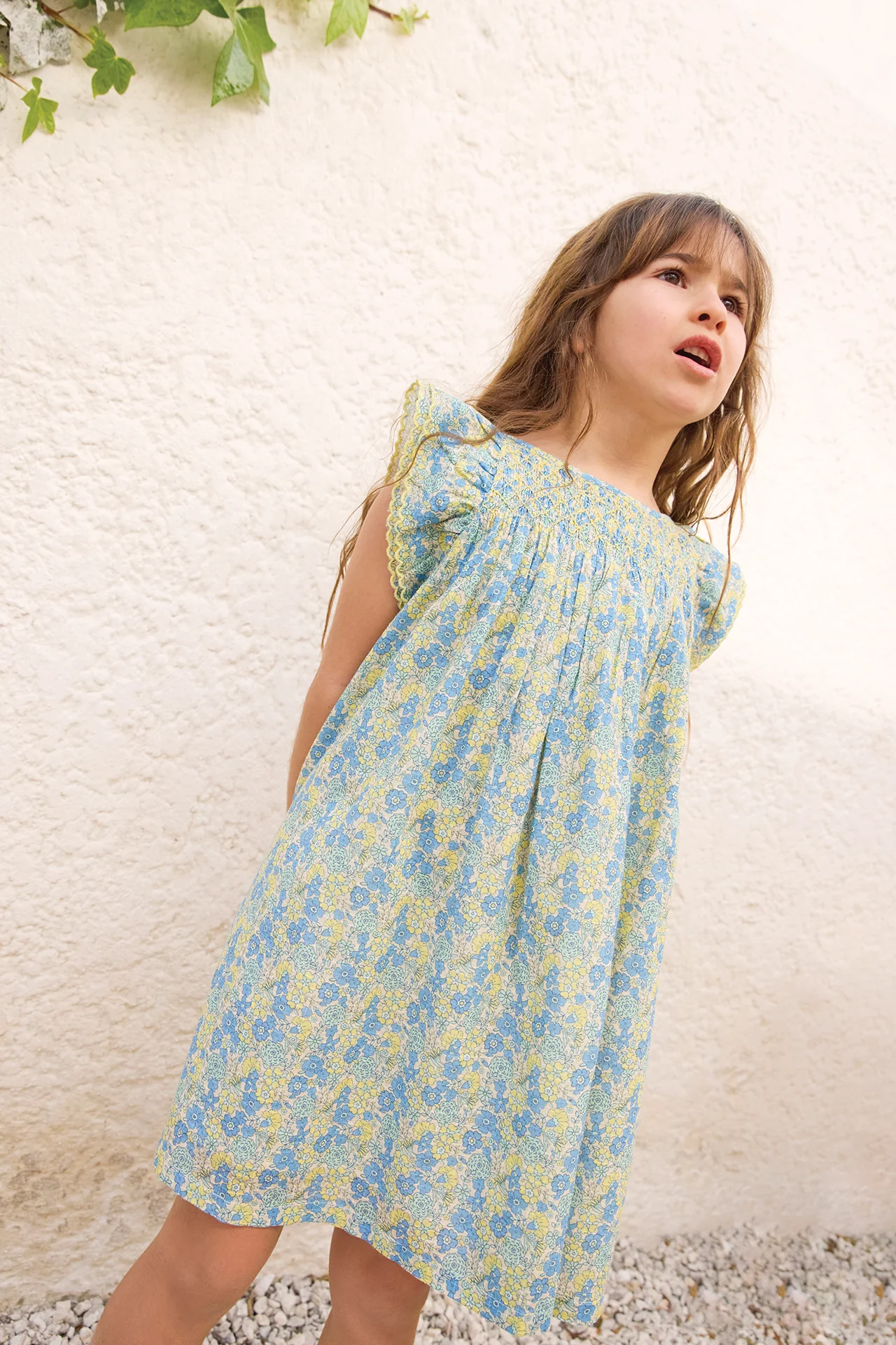 Robe - Léna Fleur Vintage Bleu - Image 5