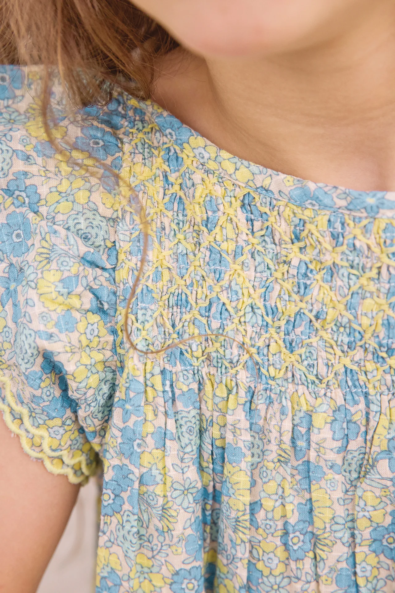 Robe - Léna Fleur Vintage Bleu - Image 6