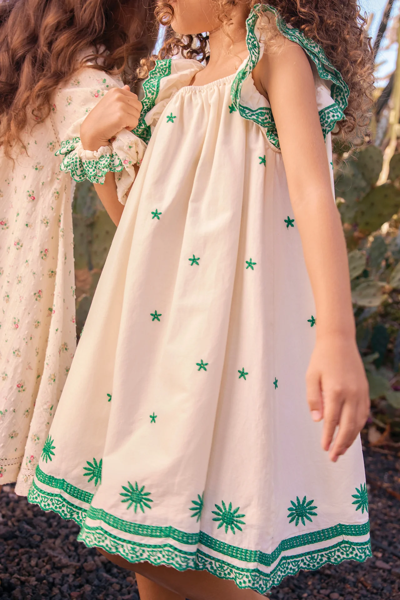 Robe - Lena Ecru Bonton - Image 3