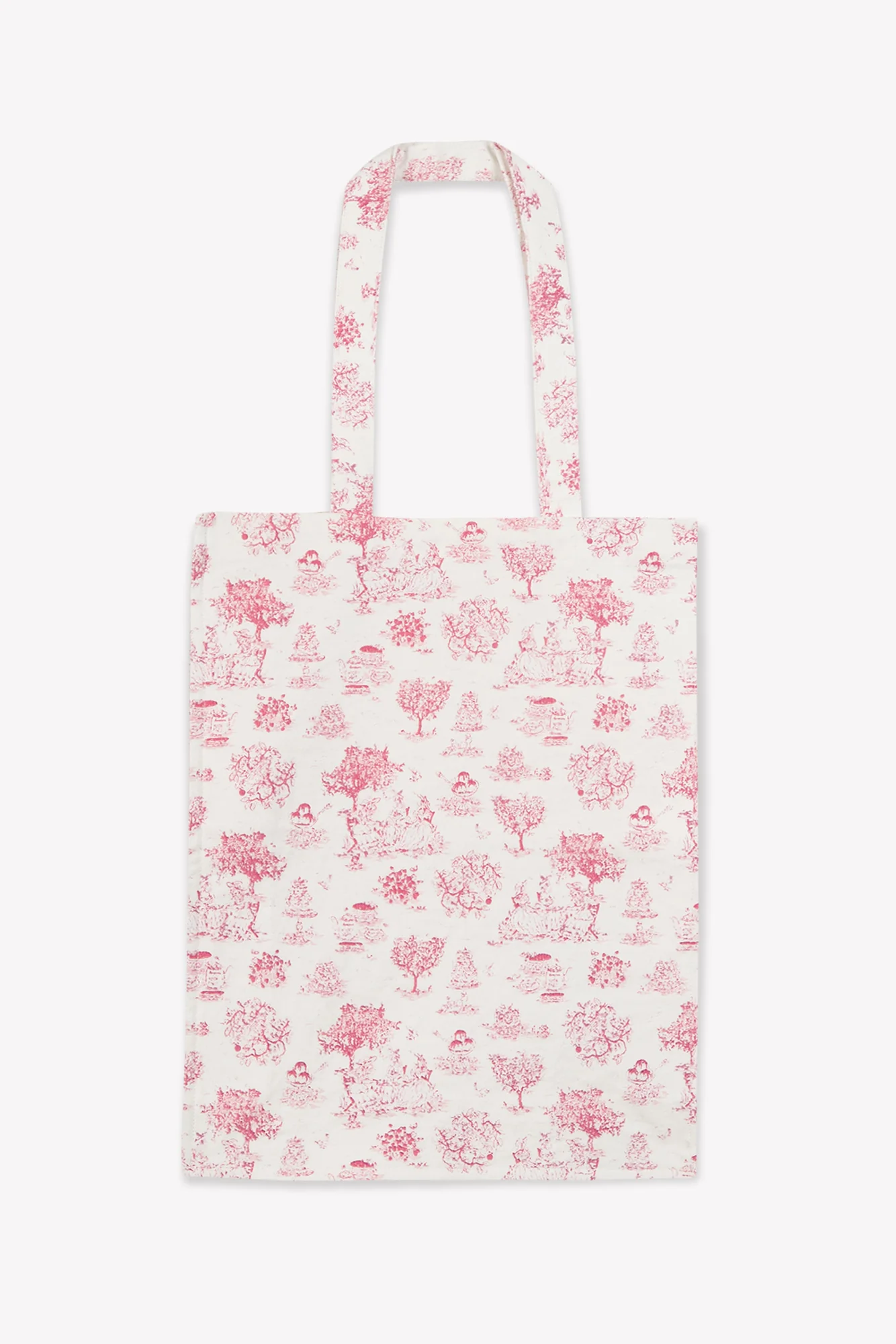 Book bag - Amy rose toile de coton imprimée Jouy - Image 4