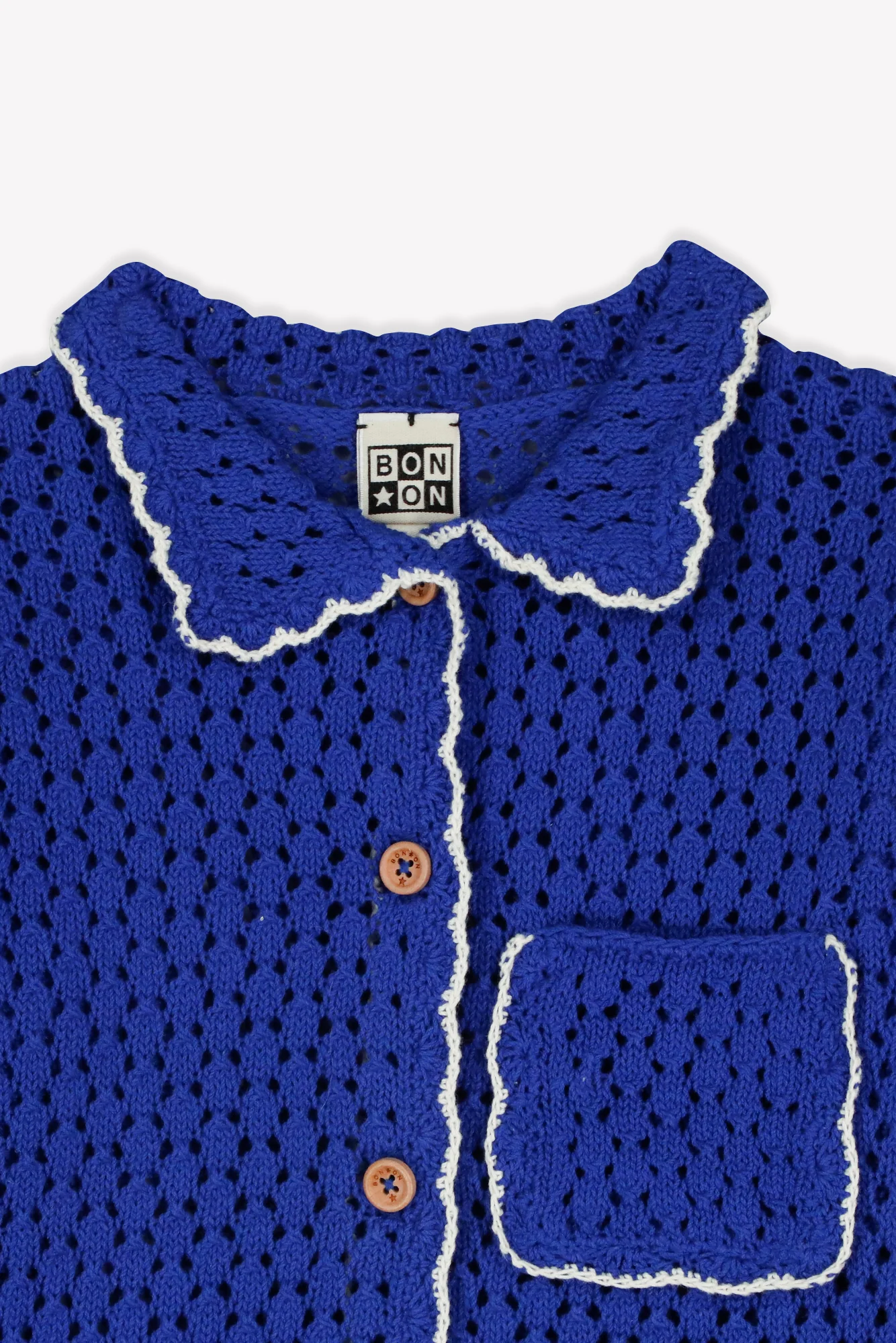 Cardigan - Lanza bleu fou en crochet - Image 5