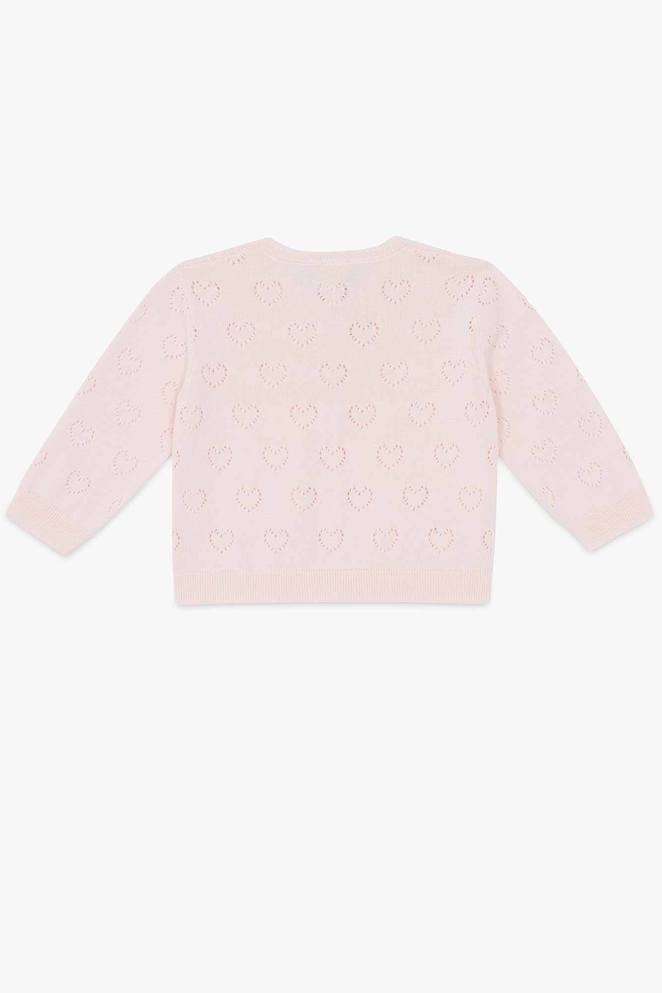 Cardigan - Lilet ajouré rose parfait - Image 3