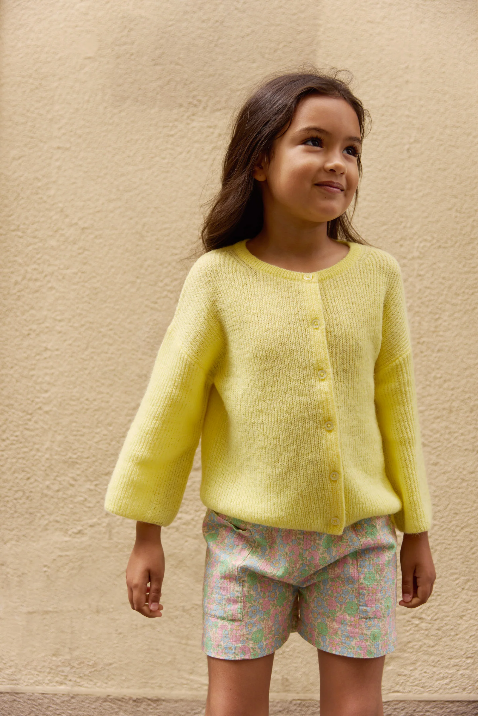 Cardigan - Lizbeth limoncello en maille côtélé - Image 3