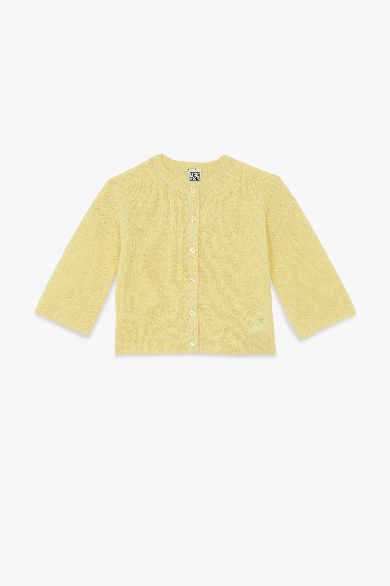 Cardigan - Lizbeth limoncello en maille côtélé - Image 4
