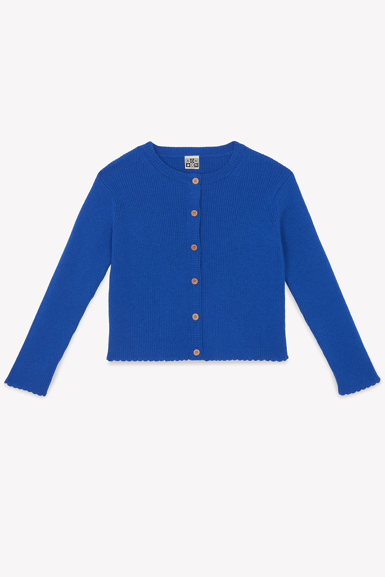 Cardigan - Lotta bleu fou en tricot côtelé - Image 3