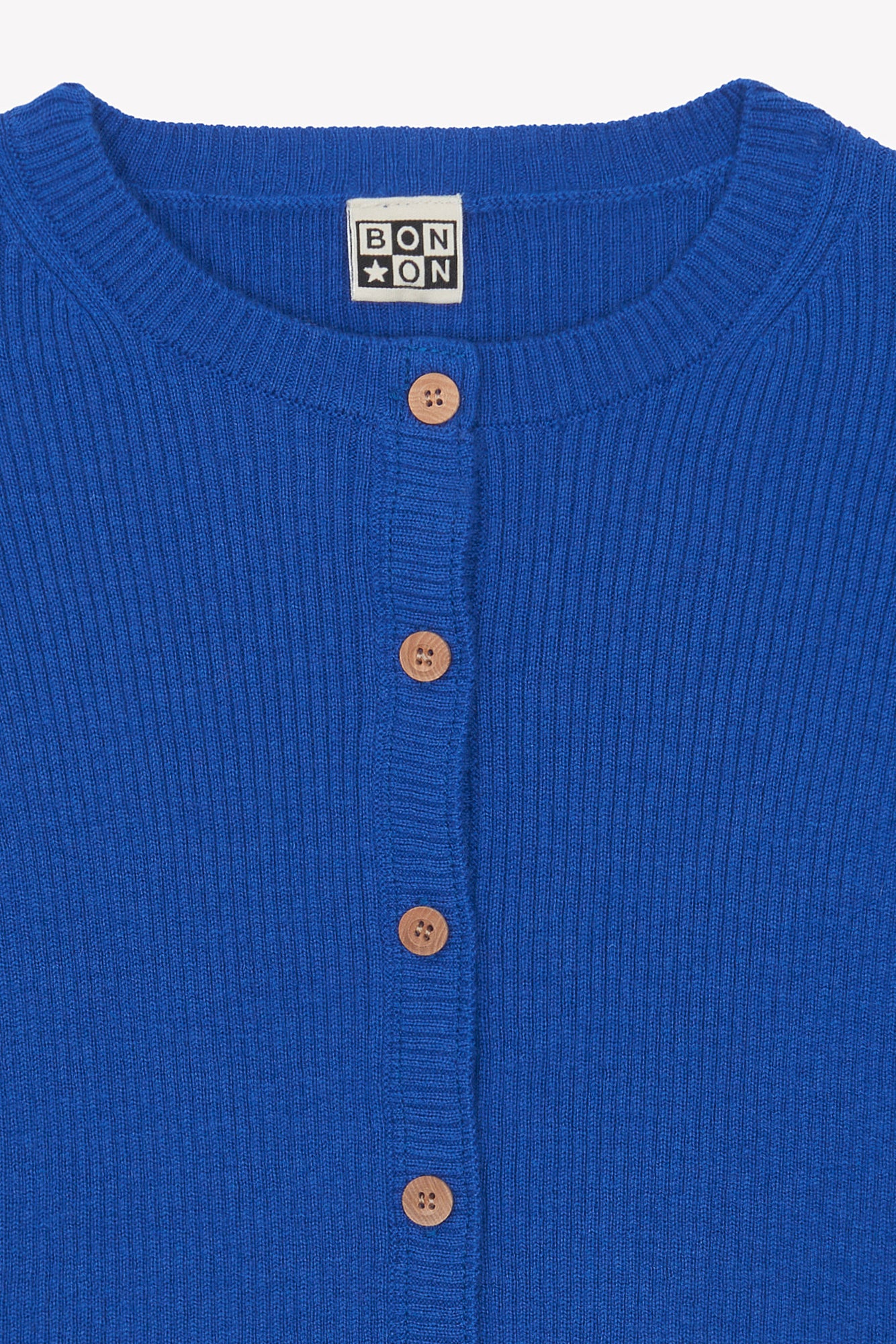 Cardigan - Lotta bleu fou en tricot côtelé - Image 4