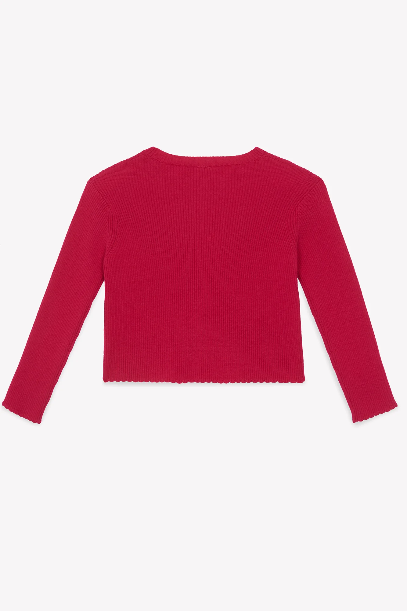 Cardigan - Lotta rose guili en tricot côtelé - Image 5
