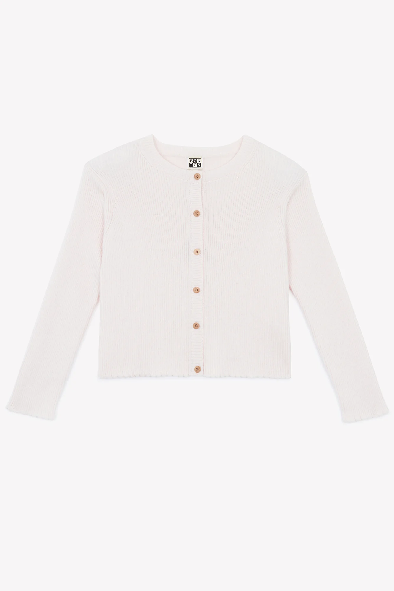 Cardigan - Lotta rose parfait en tricot côtelé - Image 3