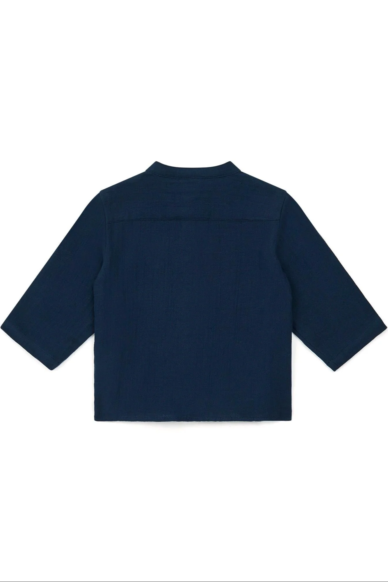 Chemise - Inter bleue Bébé en gaze 100% coton biologique certifié GOTS - Image 2