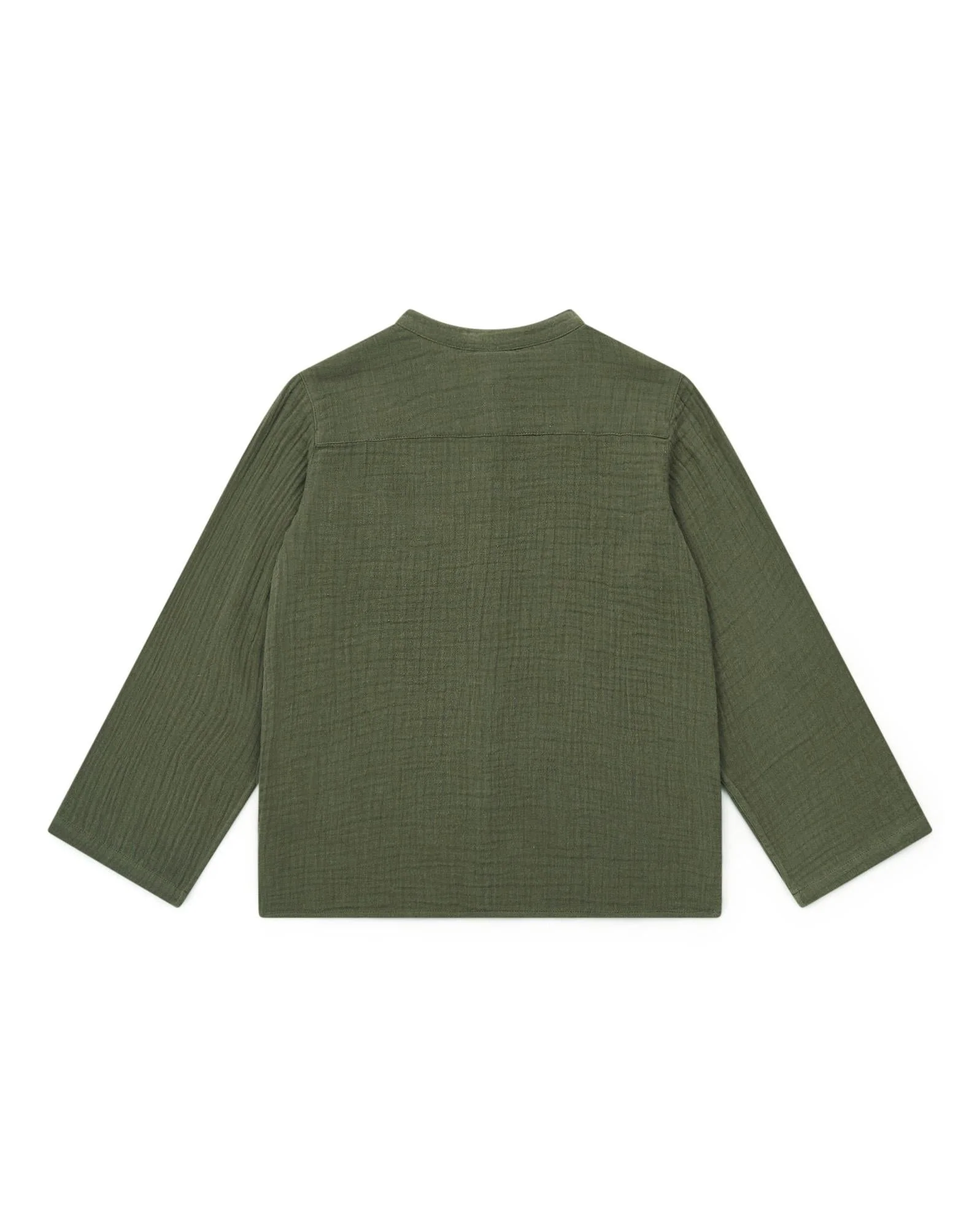 Chemise - Internet verte en gaze 100% coton biologique - Image 5