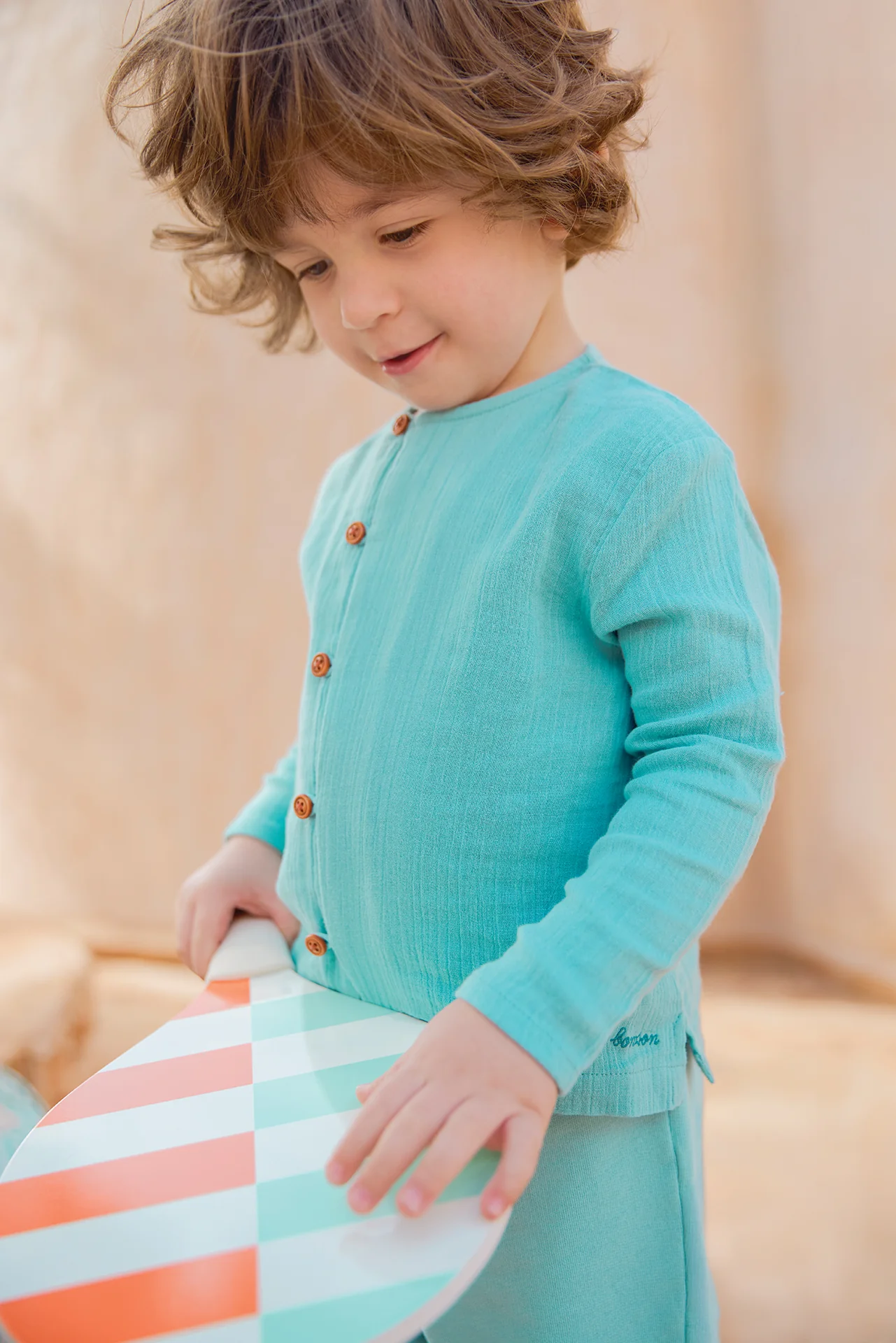 Chemise - Linde  blue fish - Image 2