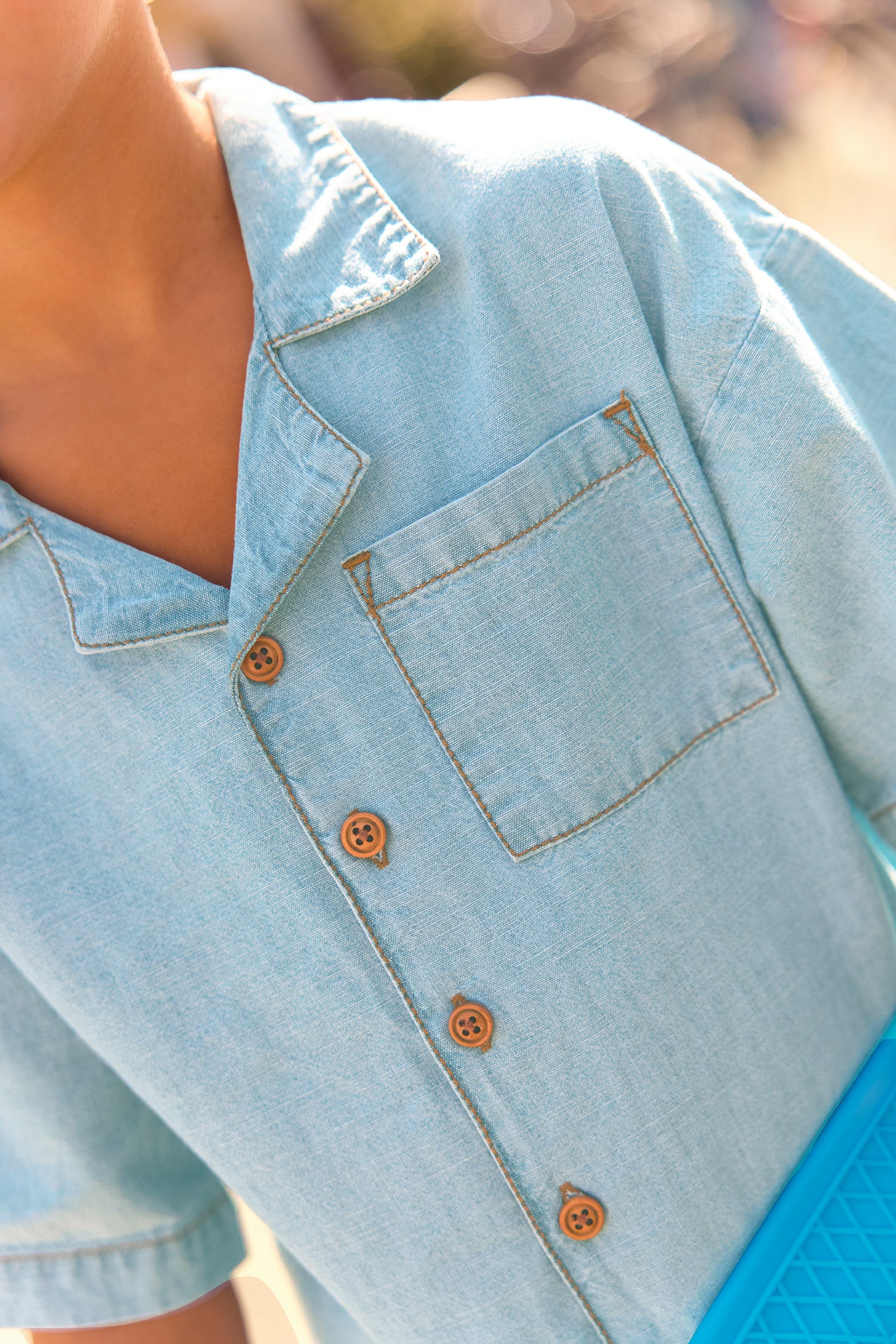 Chemise - Las Vegas chambray clair - Image 2