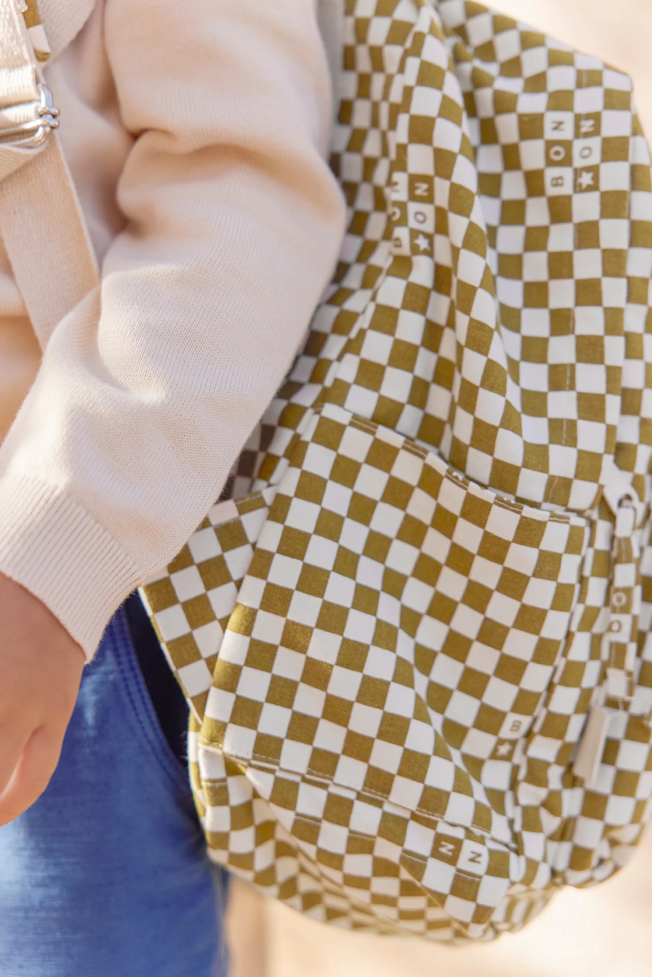 Sac à dos - Damier noisette - Image 4