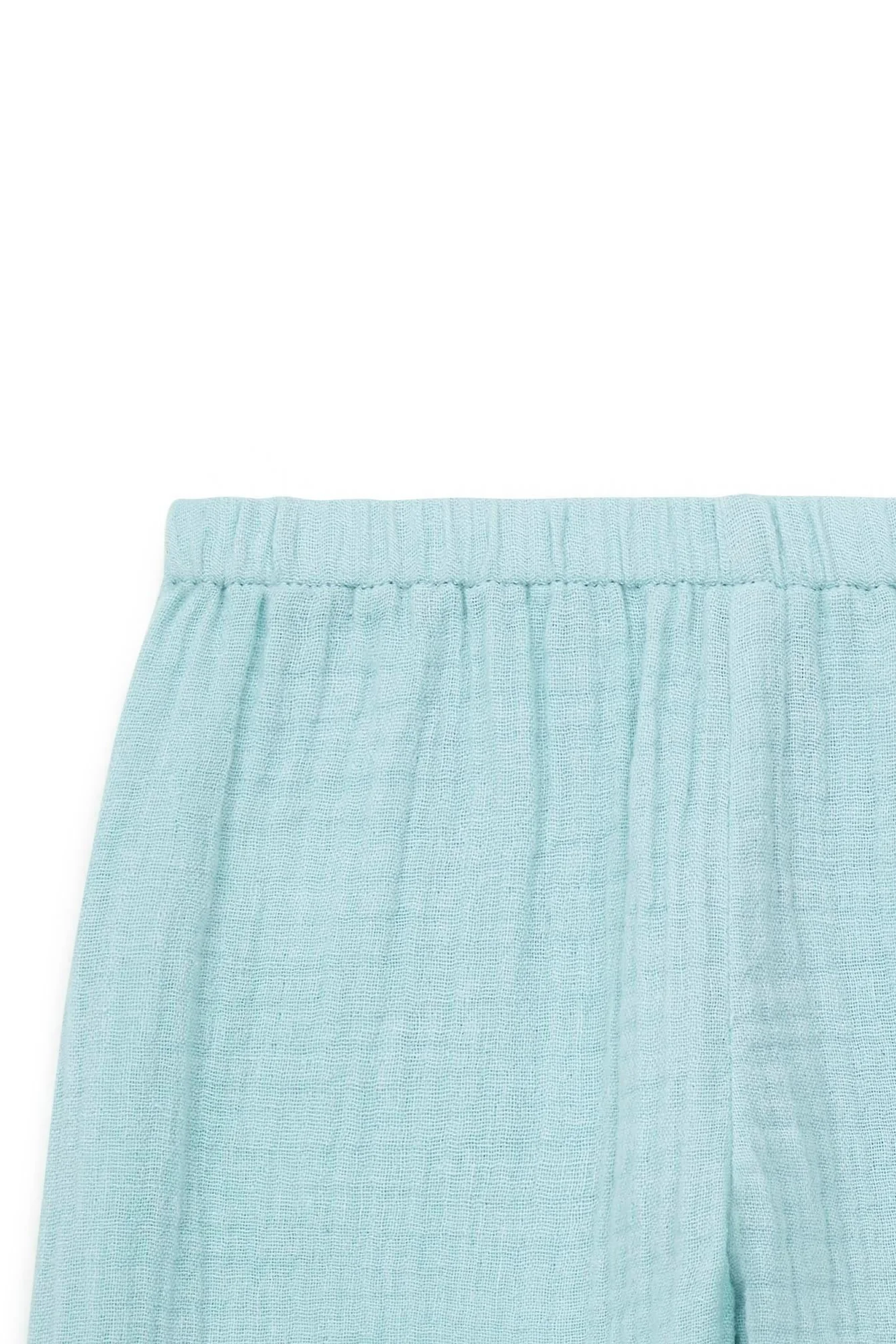 Pantalon - Futur bleu gaze de coton - Image 3