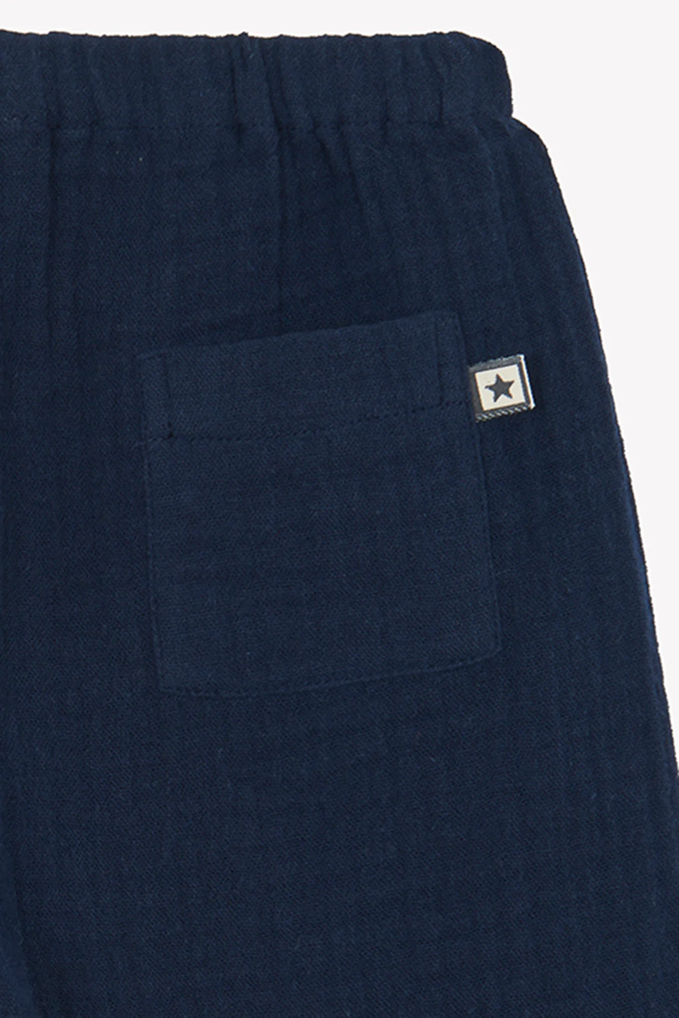Pantalon - Futur bleu gaze de coton - Image 2