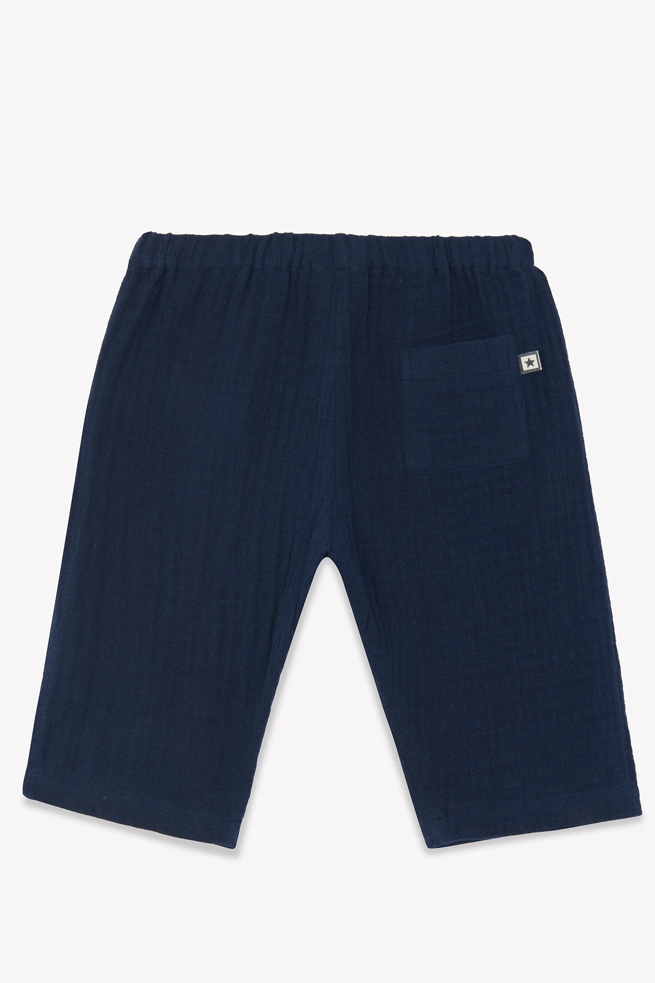 Pantalon - Futur bleu gaze de coton - Image 3
