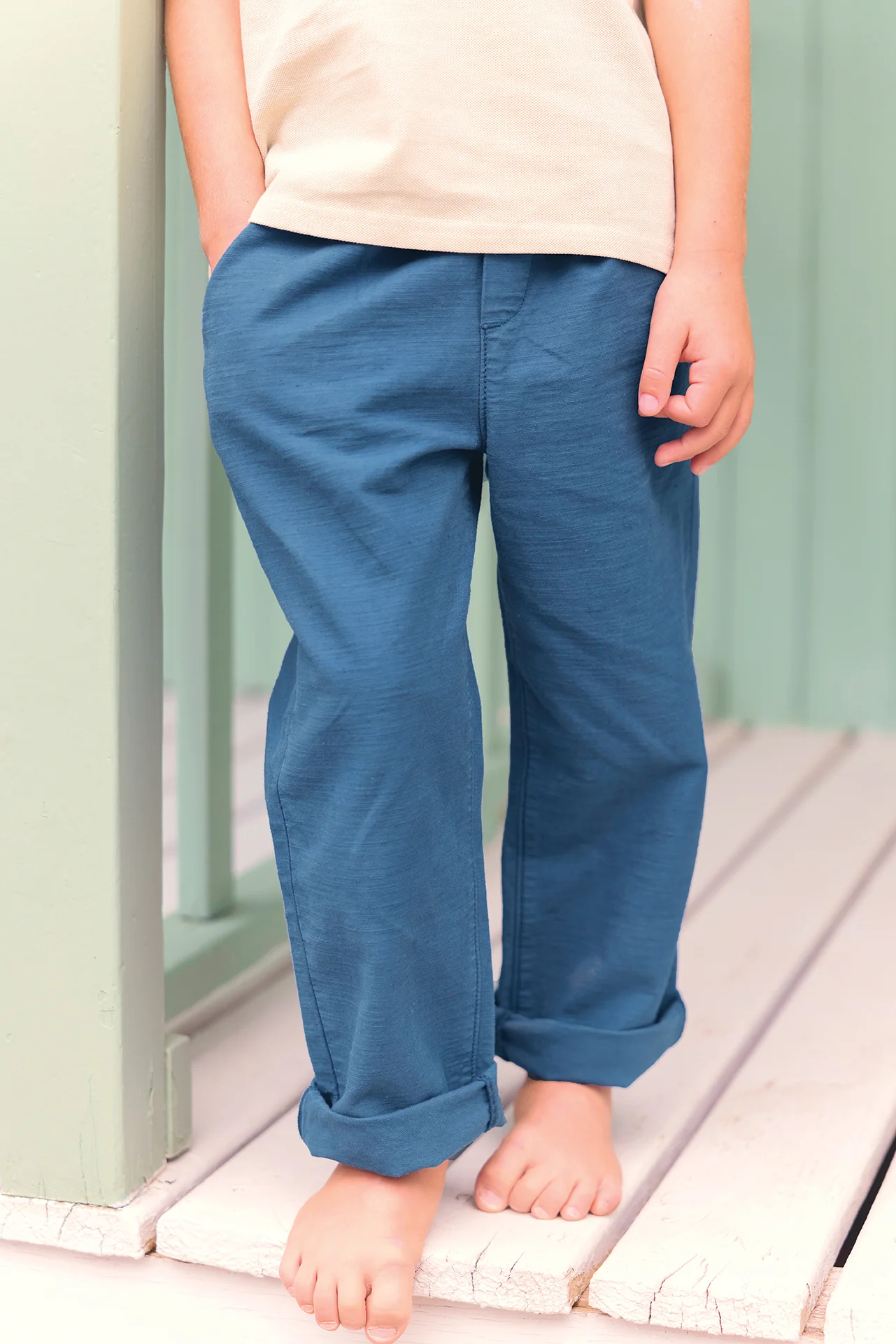 Pantalon - Luck bleu méditerranée