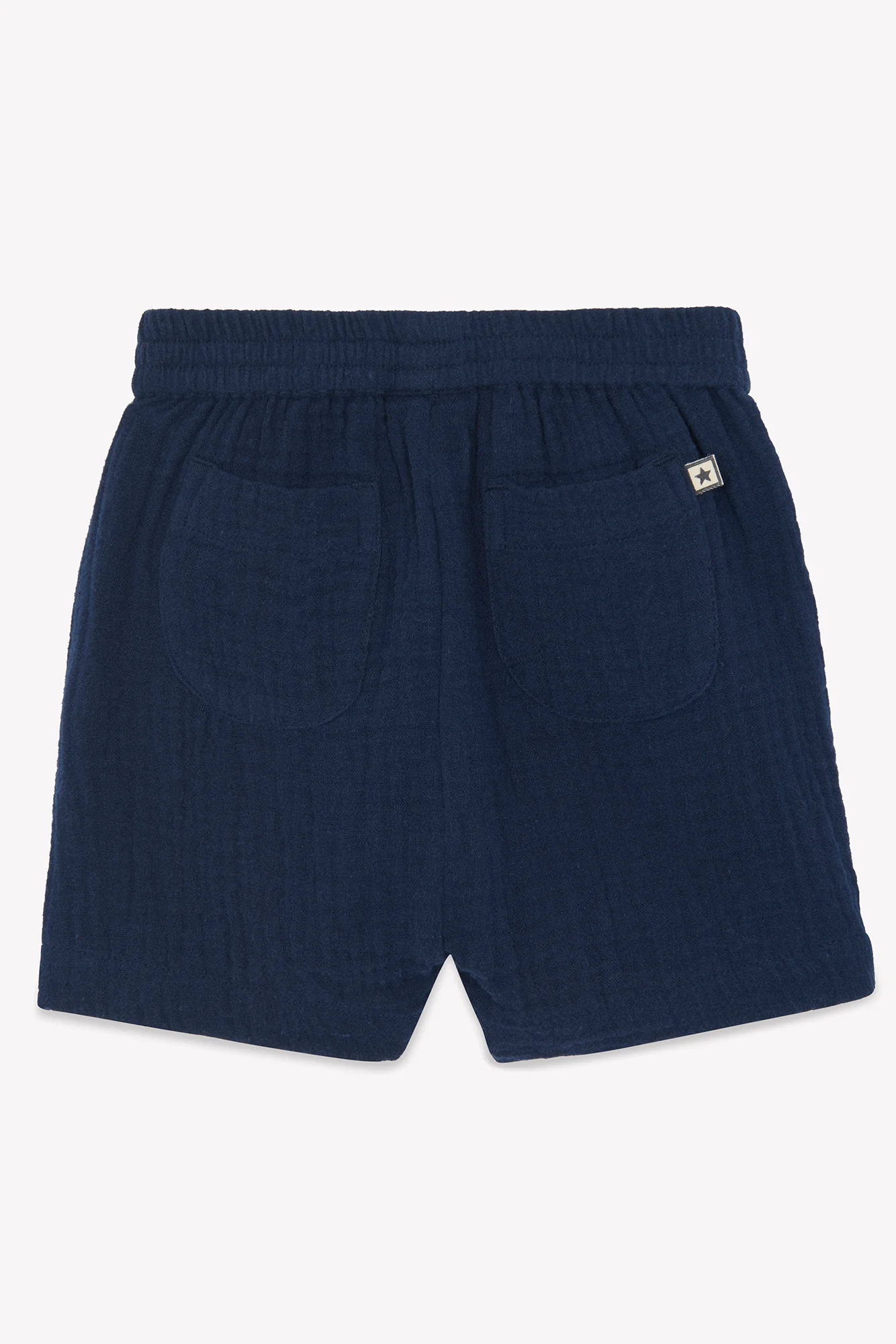 Short - Ramb bleu Bébé en gaze de coton - Image 3