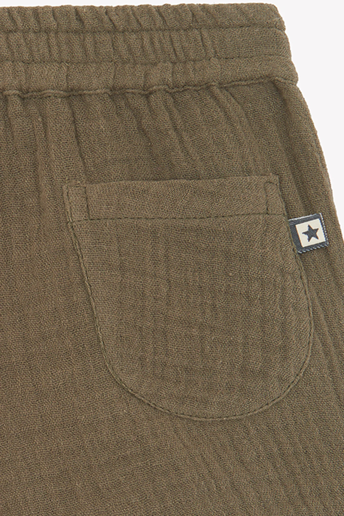 Short - Ramb vert Bébé en gaze de coton - Image 2