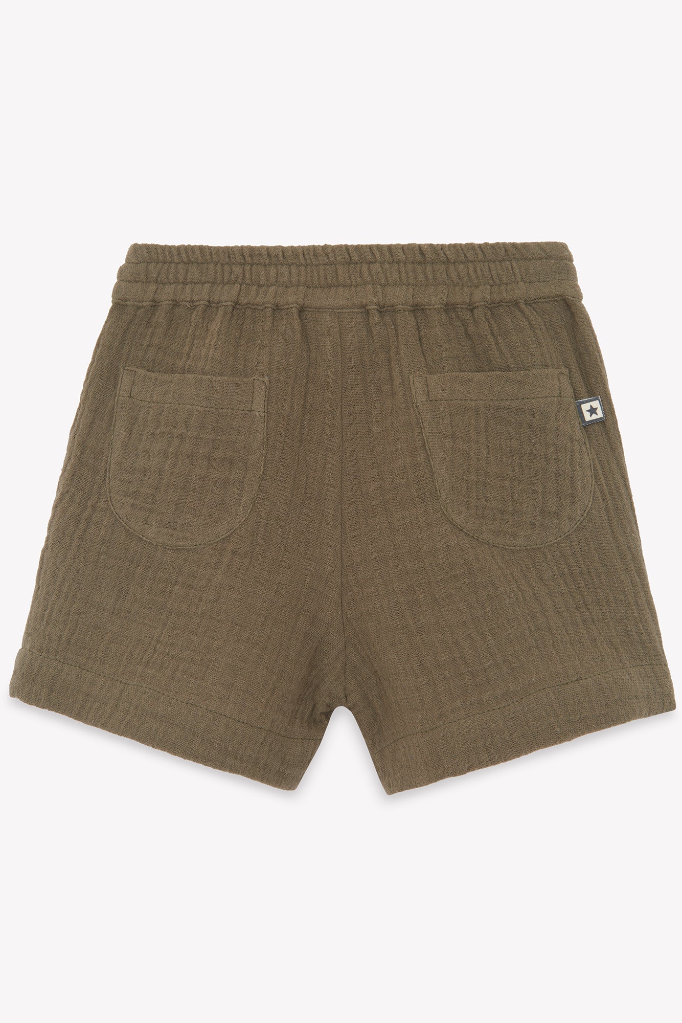Short - Ramb vert Bébé en gaze de coton - Image 3