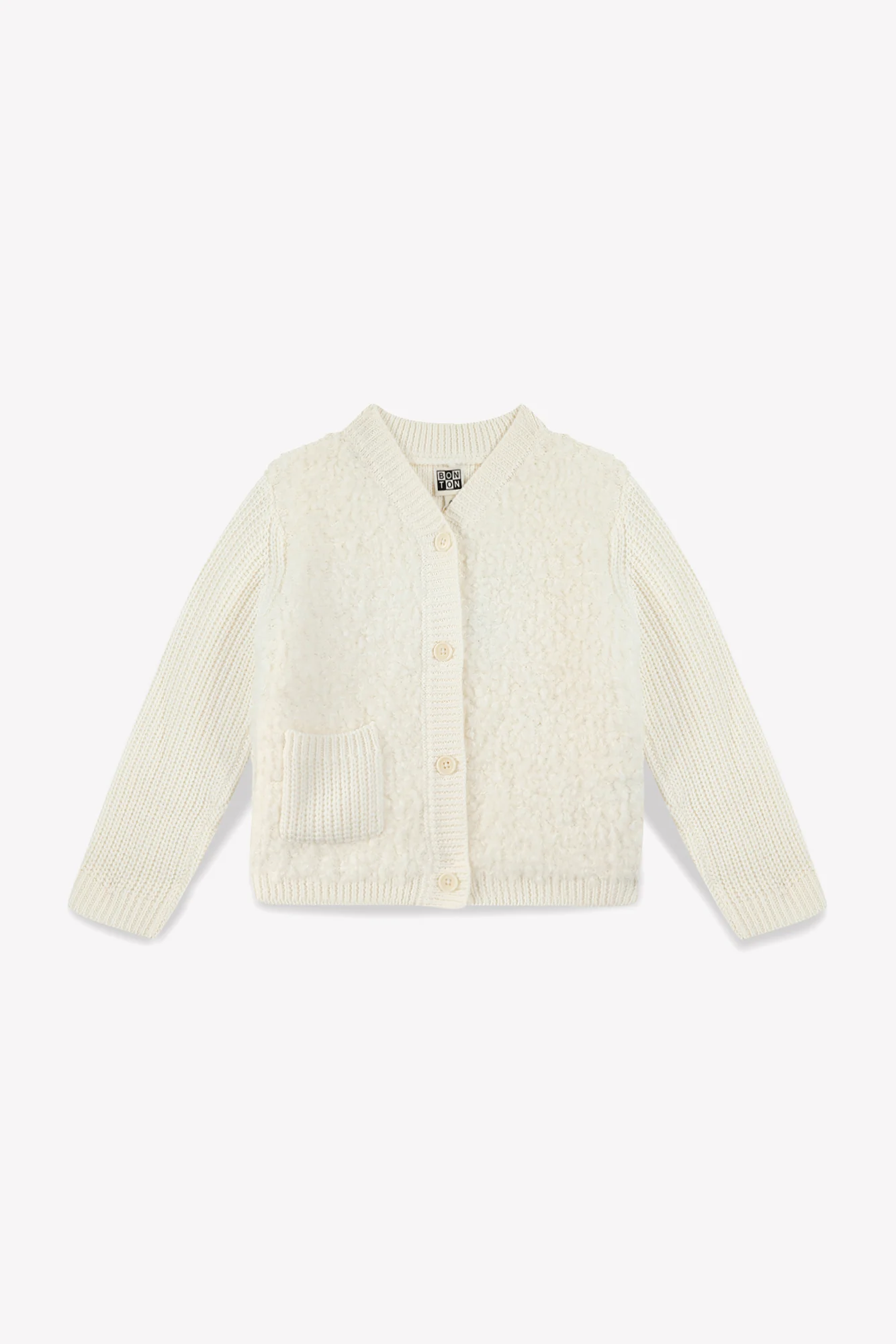 Cardigan - Fille Terry crème