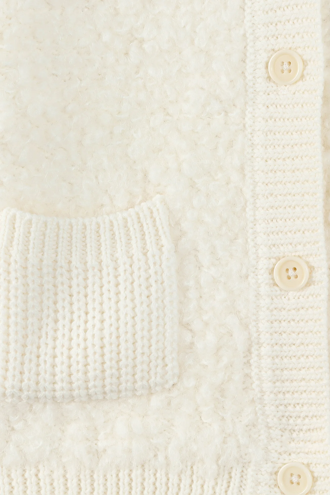 Cardigan - Fille Terry crème - Image 2