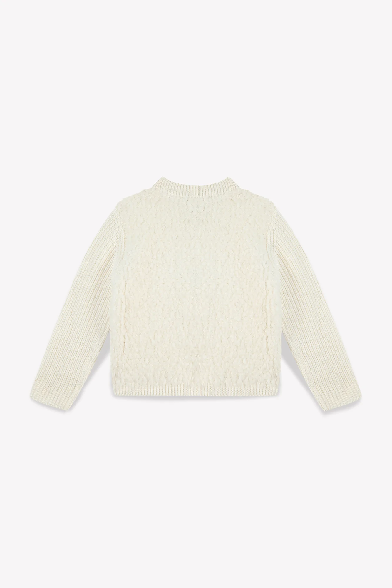 Cardigan - Fille Terry crème - Image 3