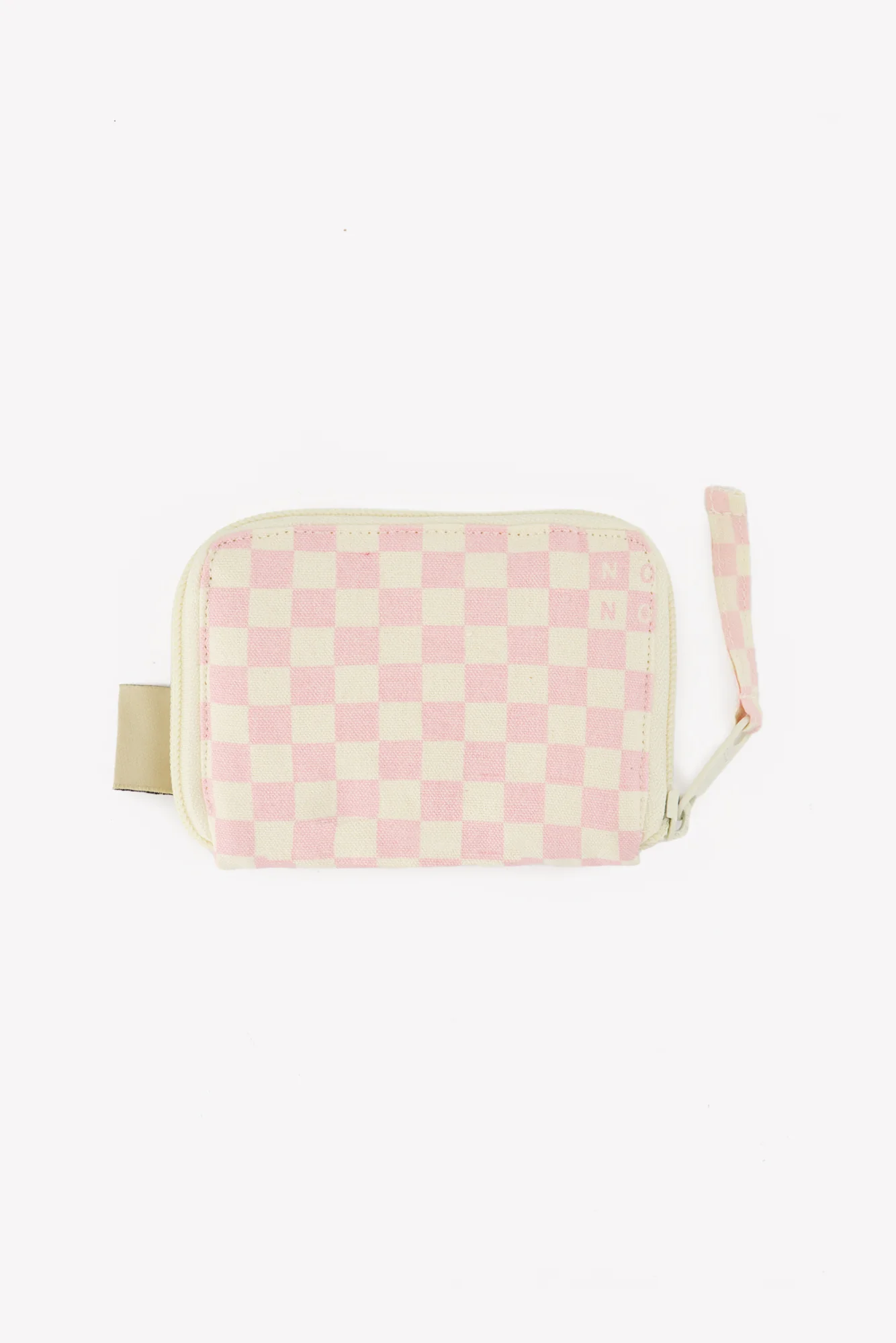 Porte-monnaie - Damier rose clair - Image 2